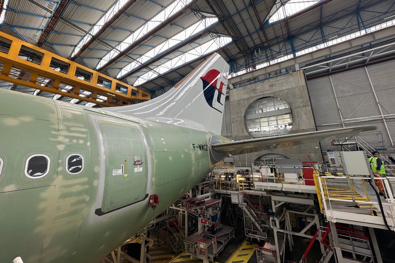 Malaysia Airlines A330neo at Airbus Final Assembly Line-9