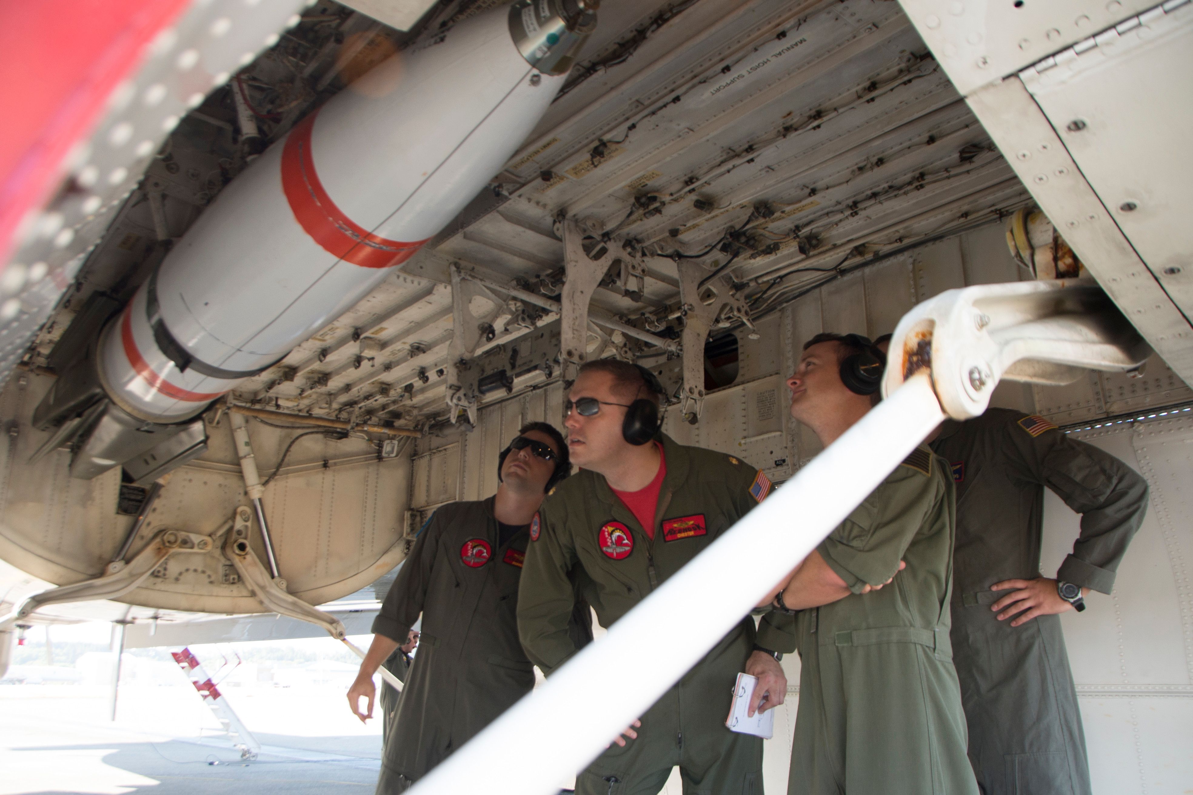 Photo of US Navy P-3 Orion bomb bay