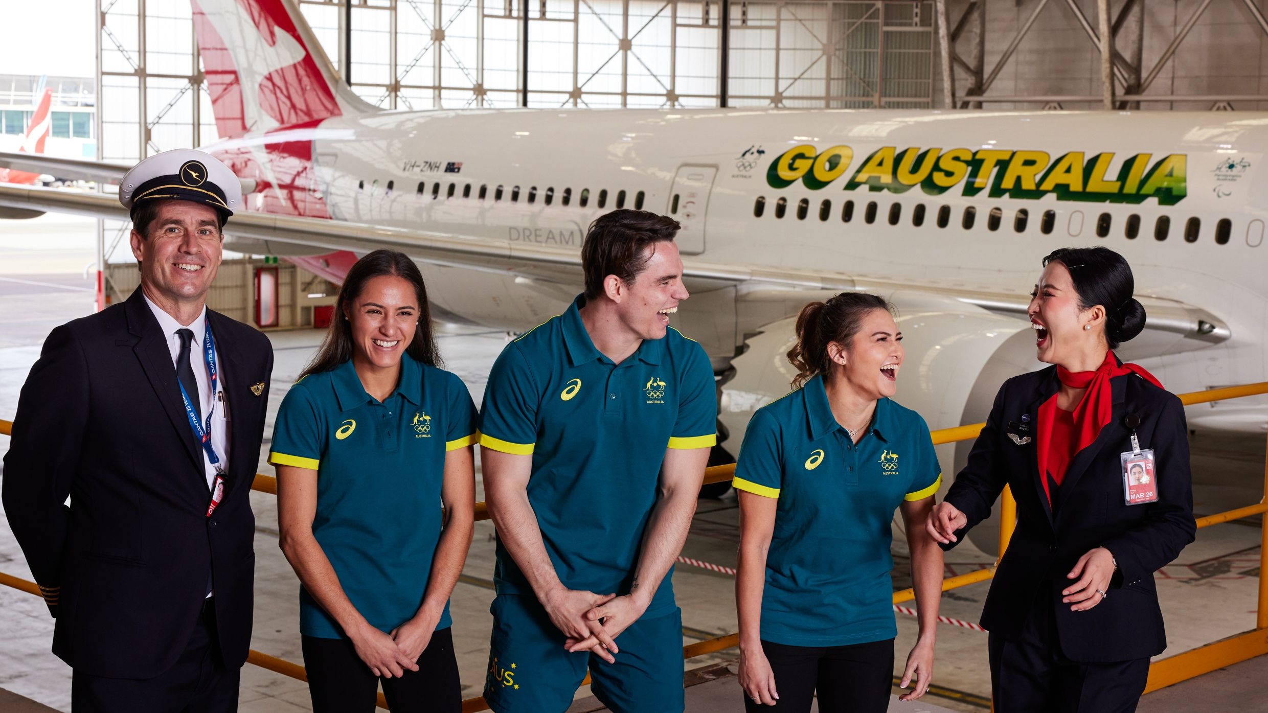 Qantas Boeing 787 Shouts GO AUSTRALIA For 2024 Olympics