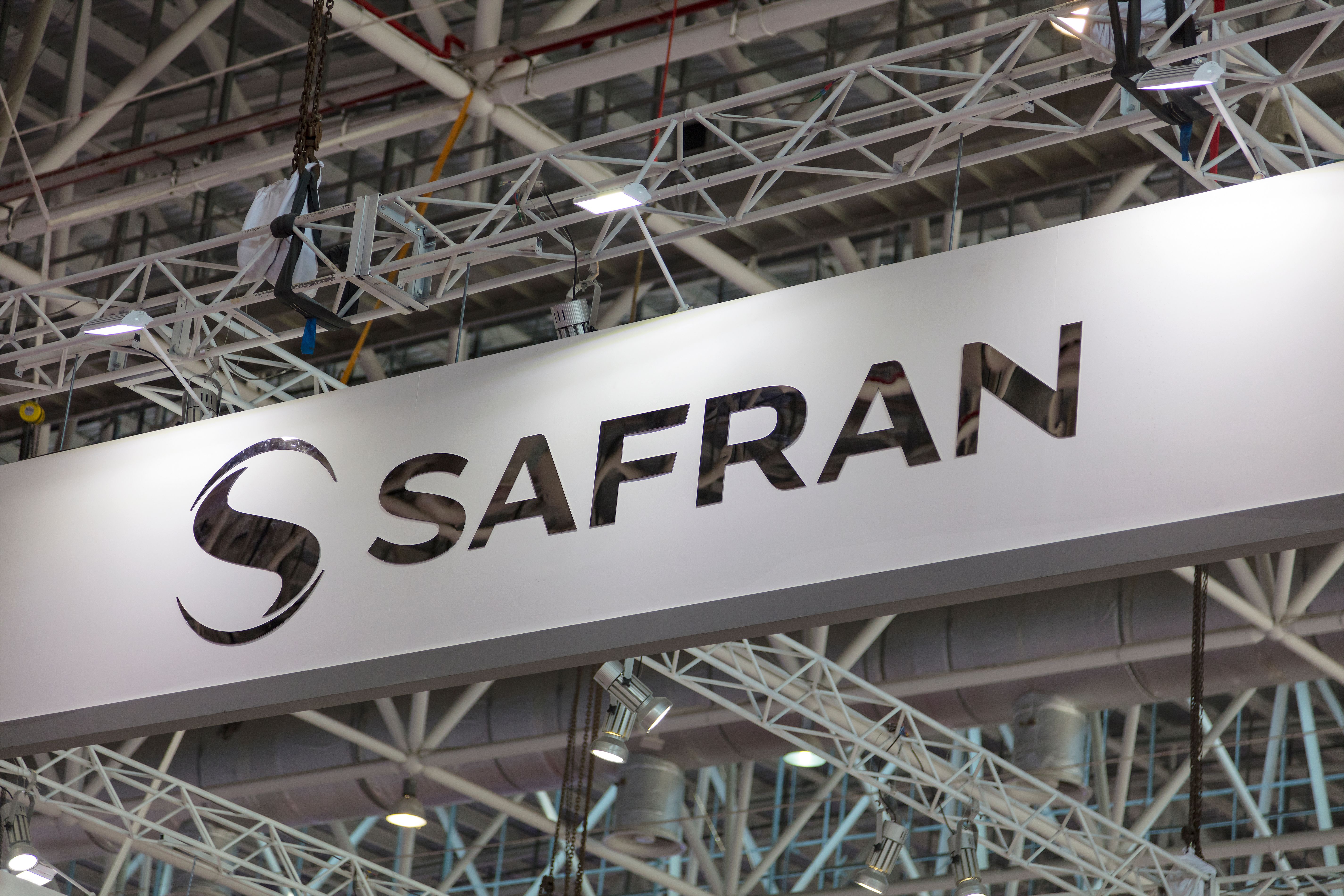 Safran logo at a conference shutterstock_1256758495