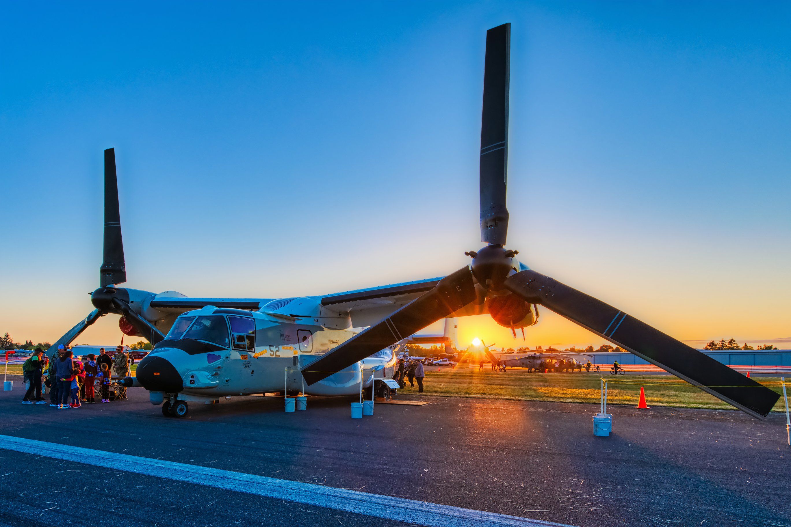 CMV-22 at Static in the Hilsboro May 2022 Sunset - 4x6