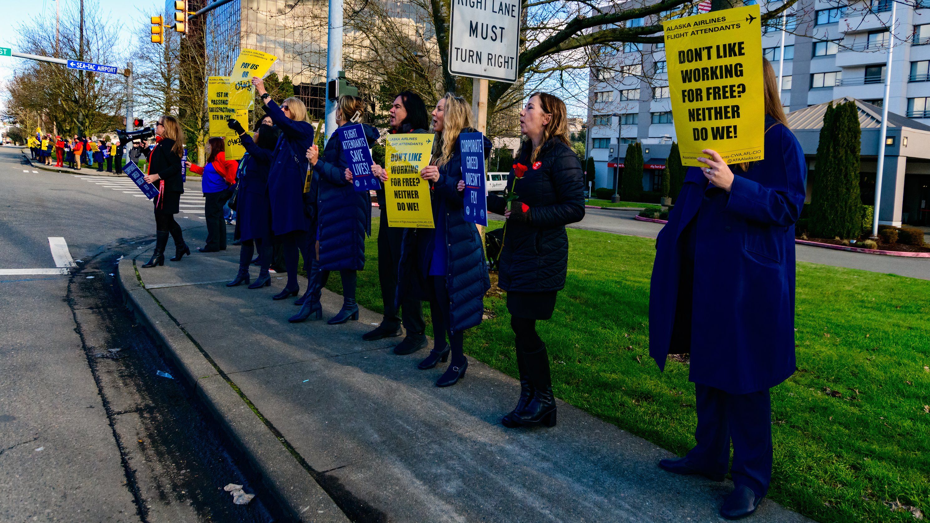 FAs Picketing on Feb 13 Outside SEA