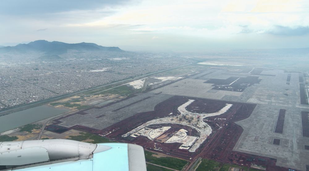 Half-built Mexico City Texcoco Airport