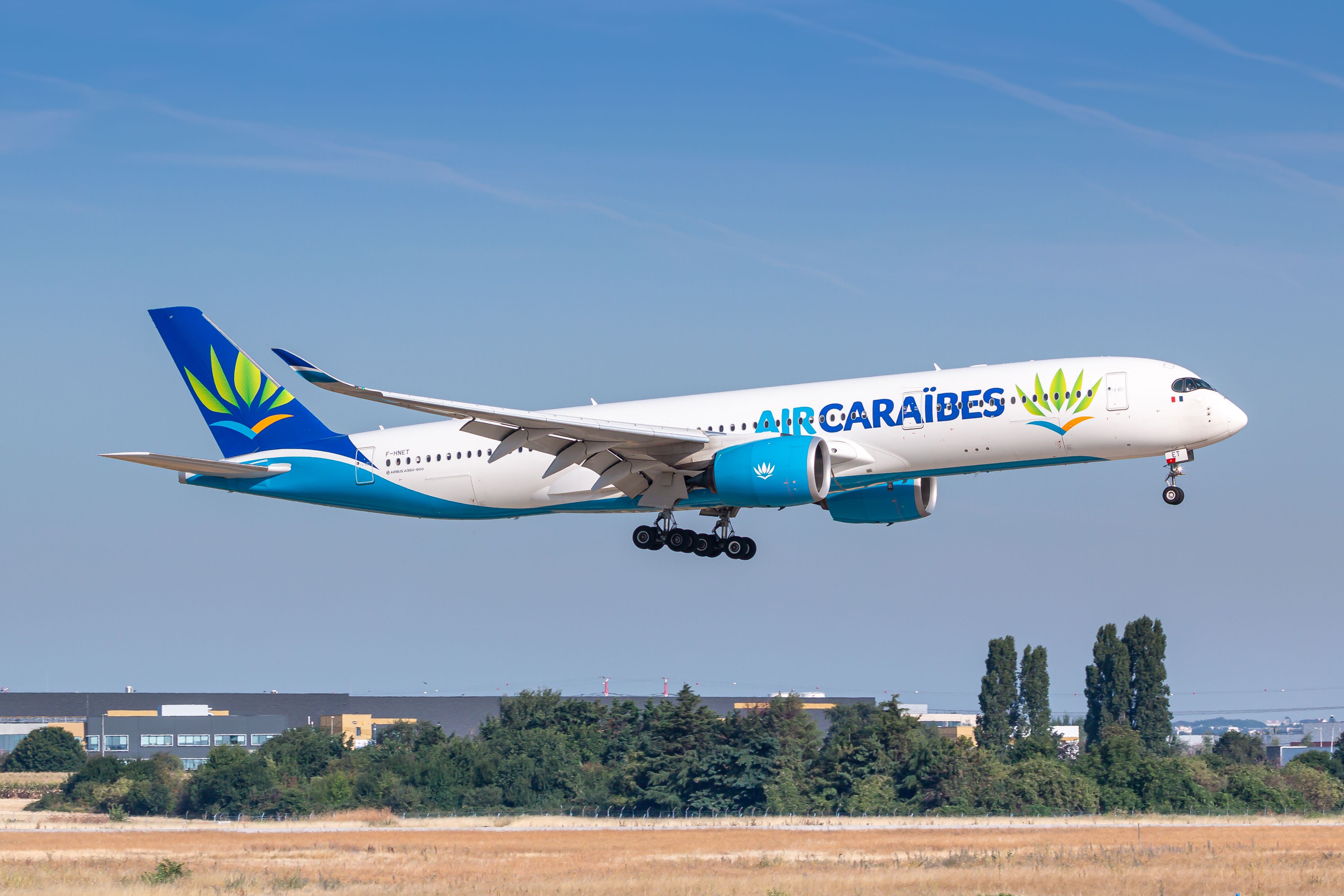 Air Caraïbes Airbus A350 landing