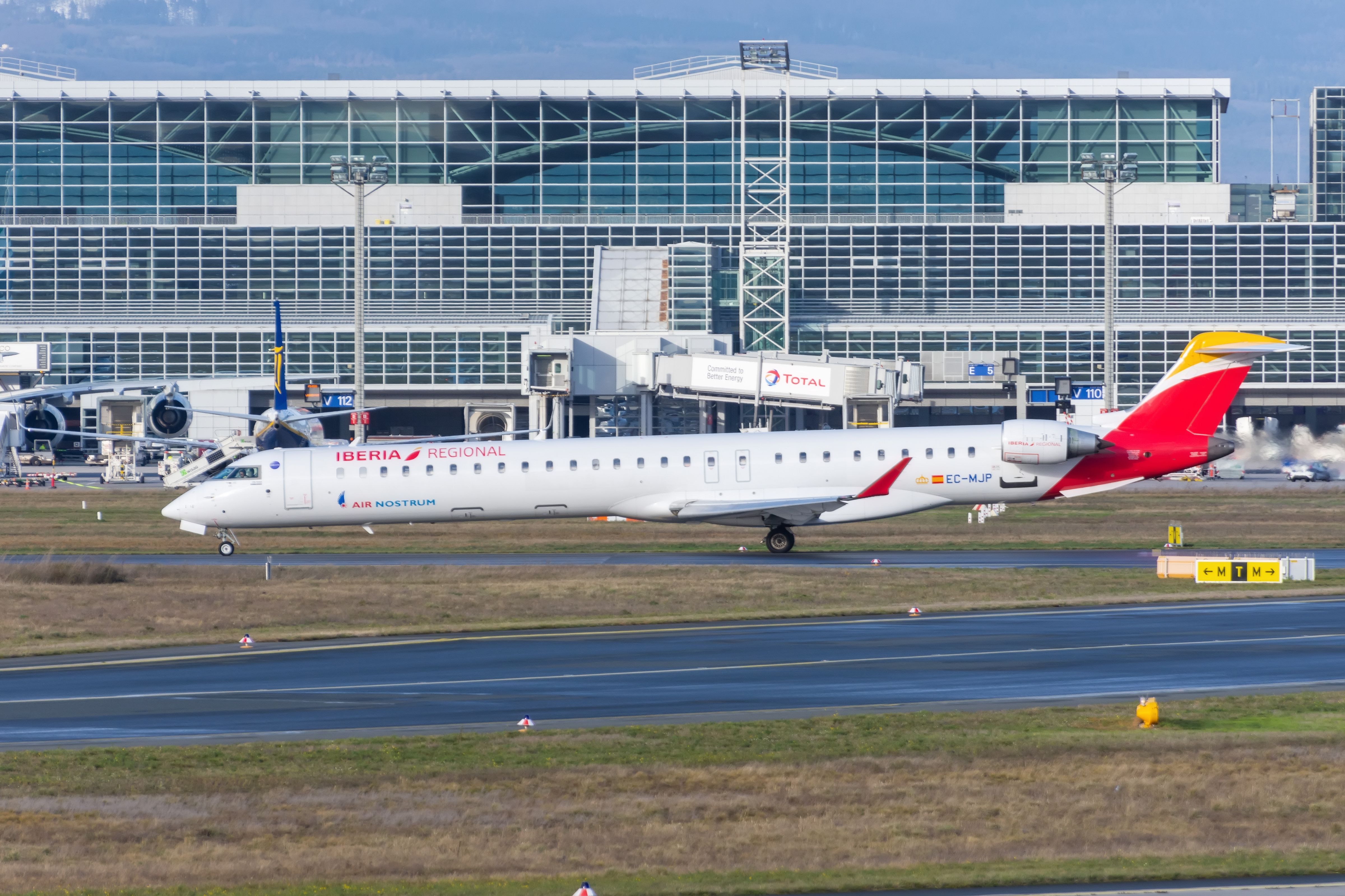 Iberia Regional CRJ-1000 aircraft taxiing