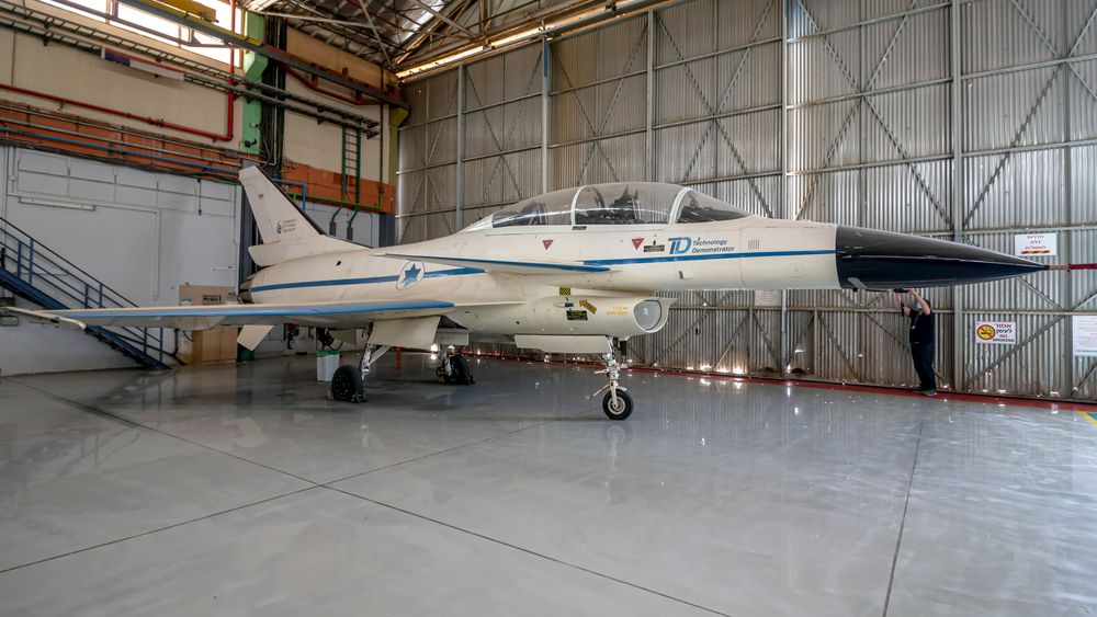 A third prototype of the IAI "Lavi" fighter jet