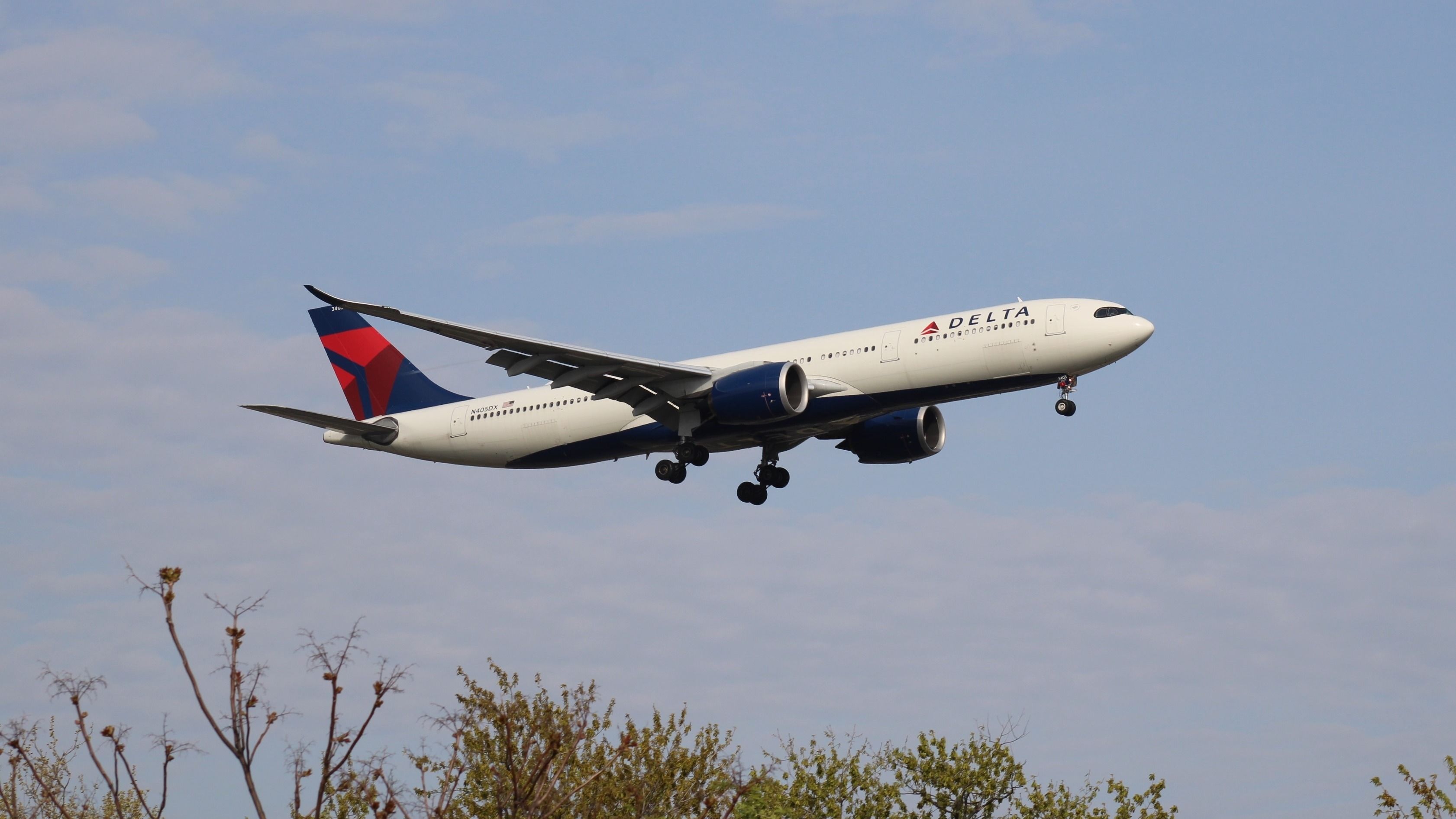 达美航空空客 A330-900neo (N405DX)。