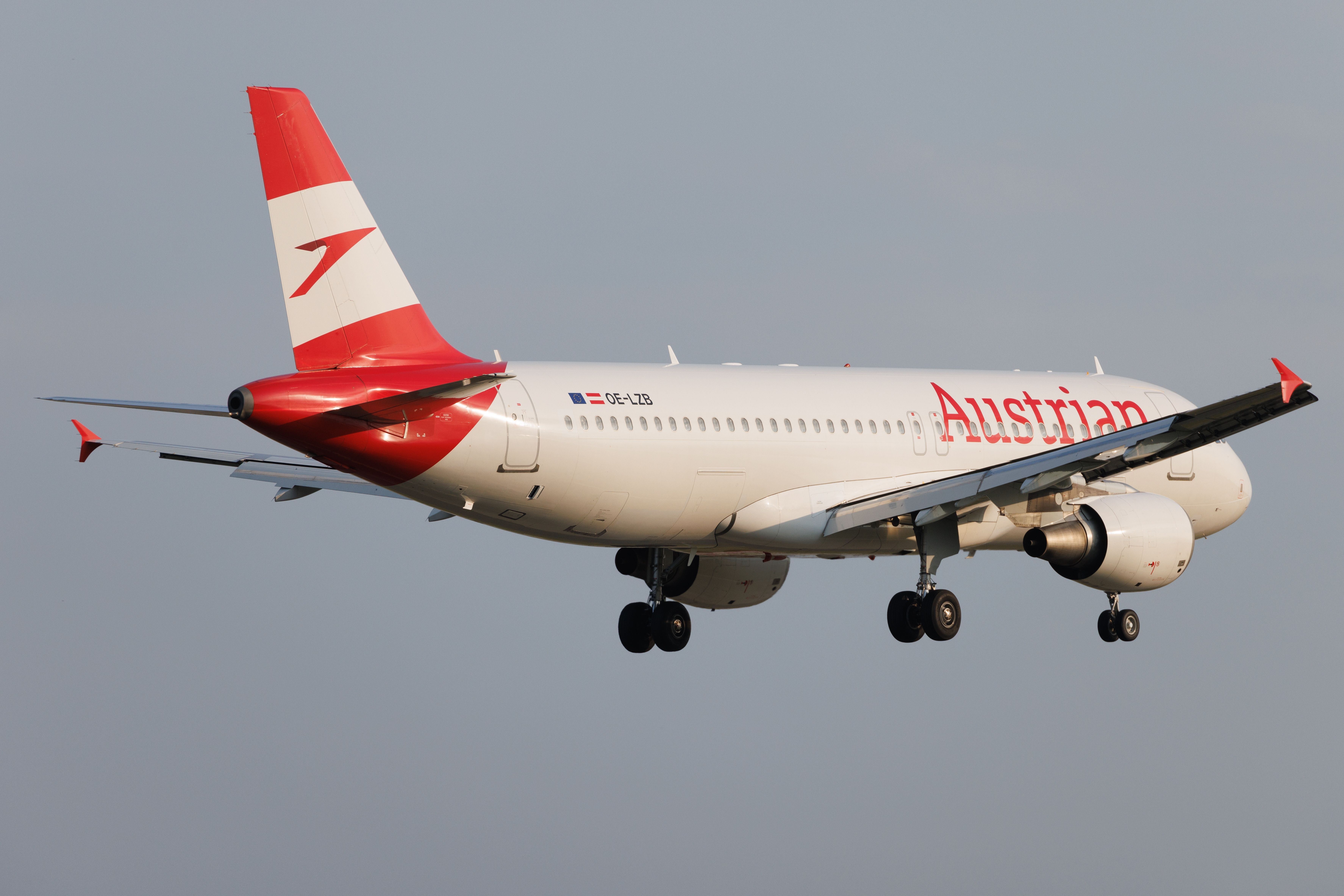 Hamburg, Germany - June 6, 2024 - Austrian Airlines (OS | AUA) at Hamburg Airport (EDDH|HAM) with an Airbus A320-214 A320 (OE-LZB | 03268).