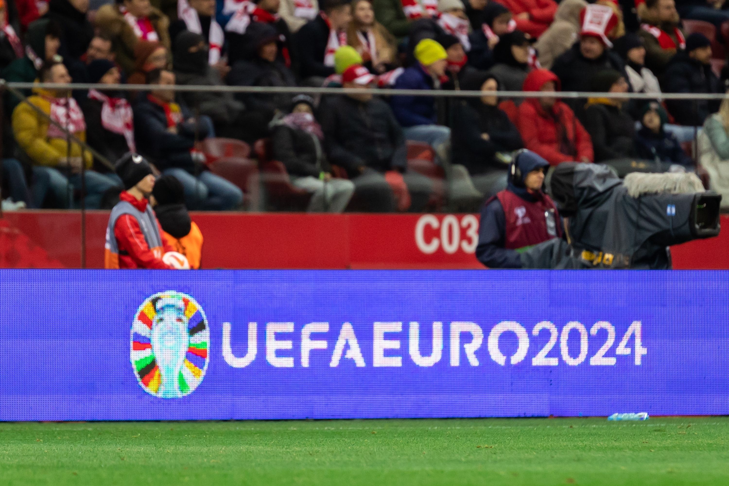 UEFA Euro 2024 billboard at a stadium shutterstock_2291081651