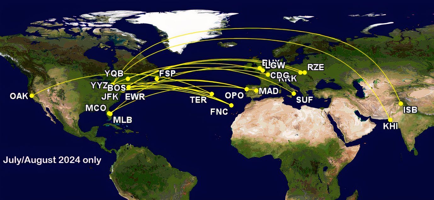 US and Canada weekly transatlantic flights-2