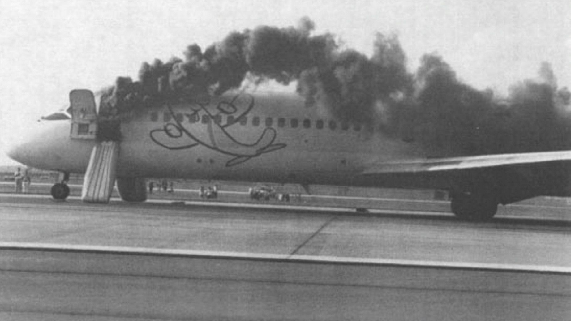 ValuJet Airlines flight 597 (N908VJ) in flames