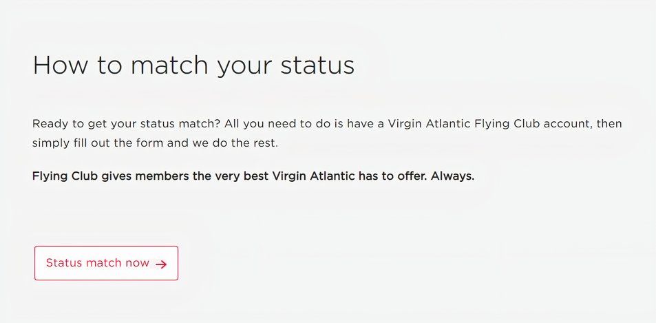 Virgin status match