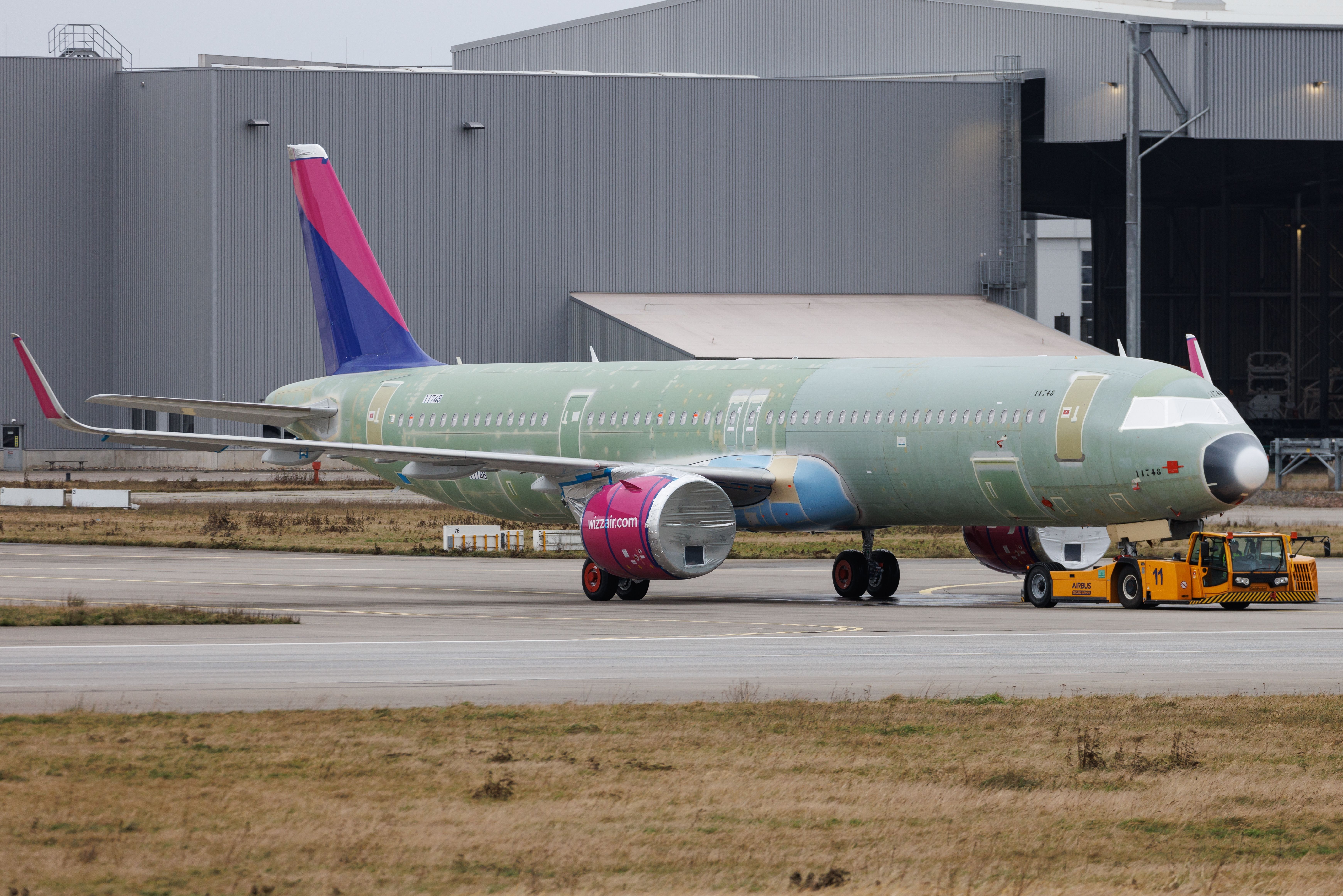 Wizz Air Malta Airbus A321neo undergoing assembly at XFW shutterstock_2446541817