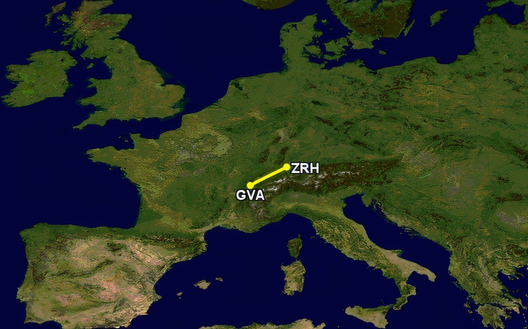 ZRH-GVA A340