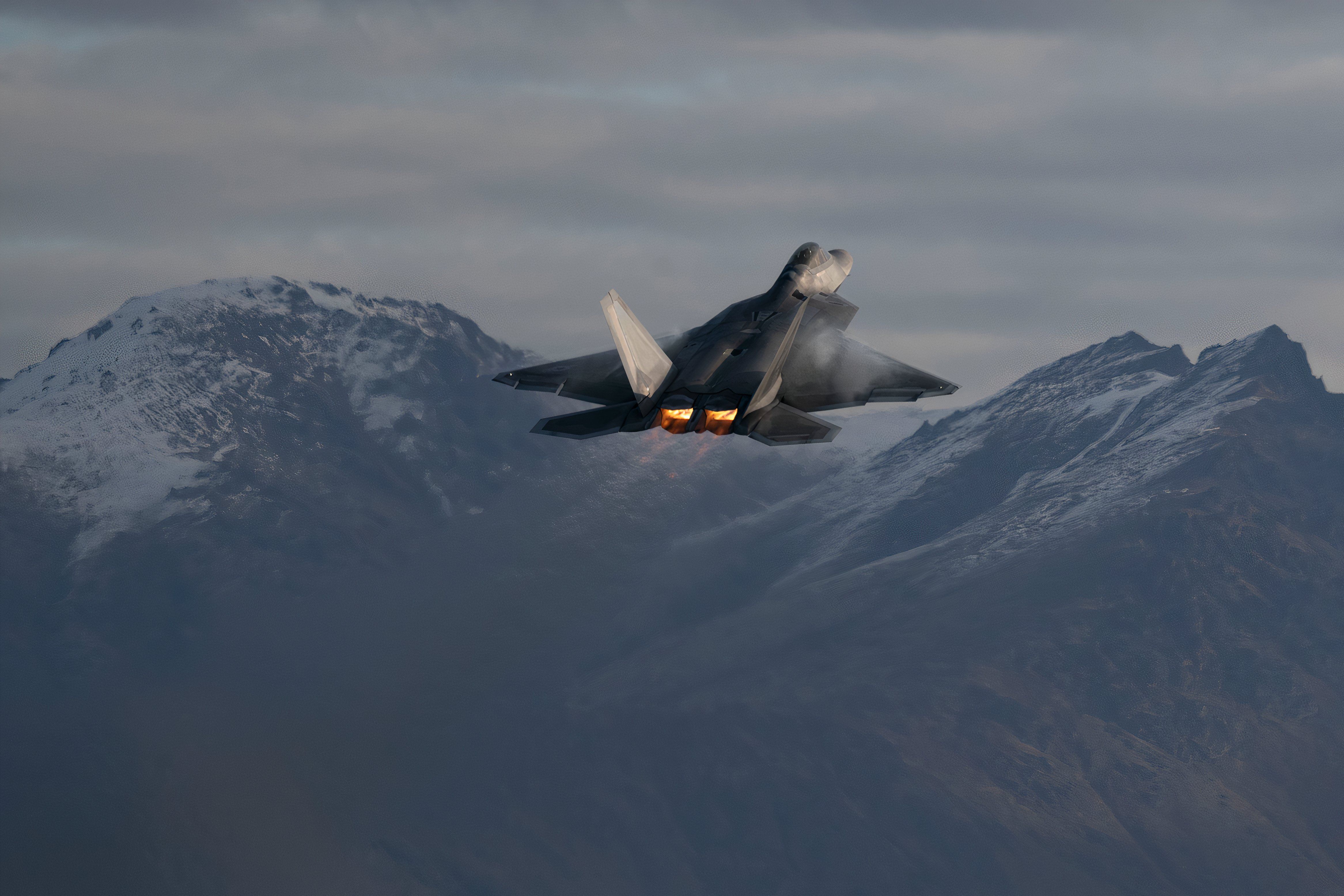 An F-22 Raptor assigned to the 3rd Wing conducts flight operations at Joint Base Elmendorf-Richardson, Alaska,