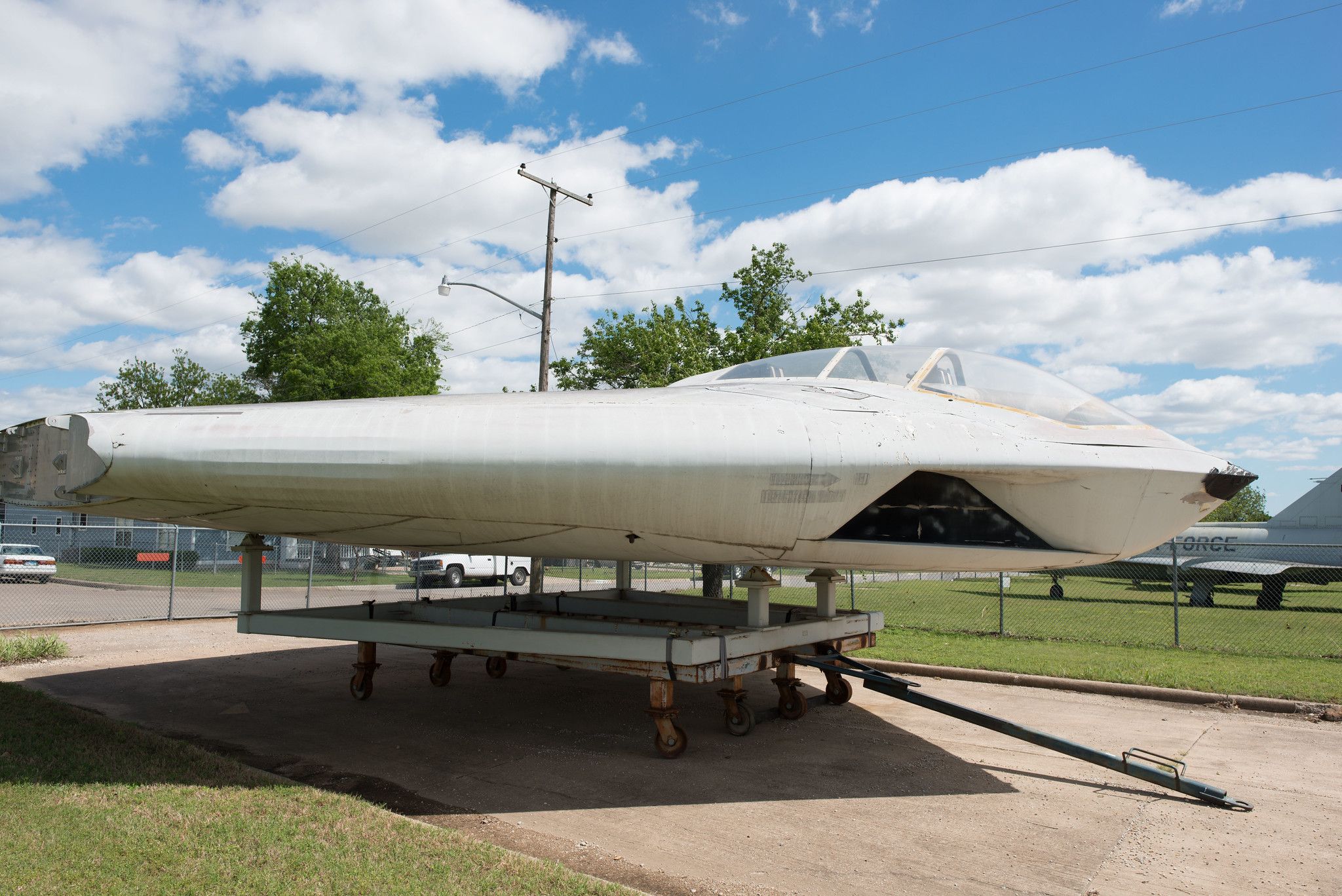 The full scale mockup of the A-12 Avenger II attack aircraft