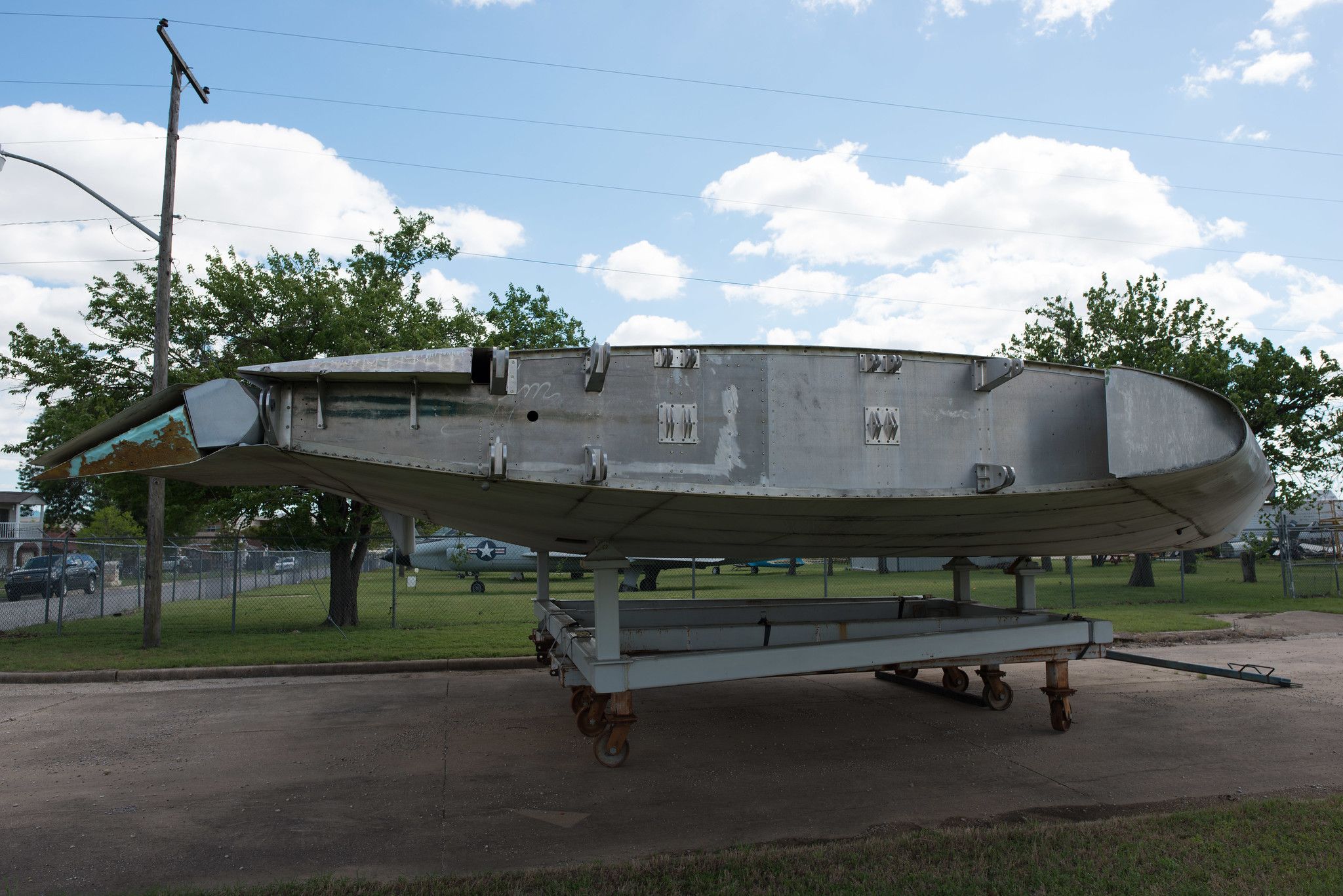 The full scale mockup of the A-12 Avenger II side view