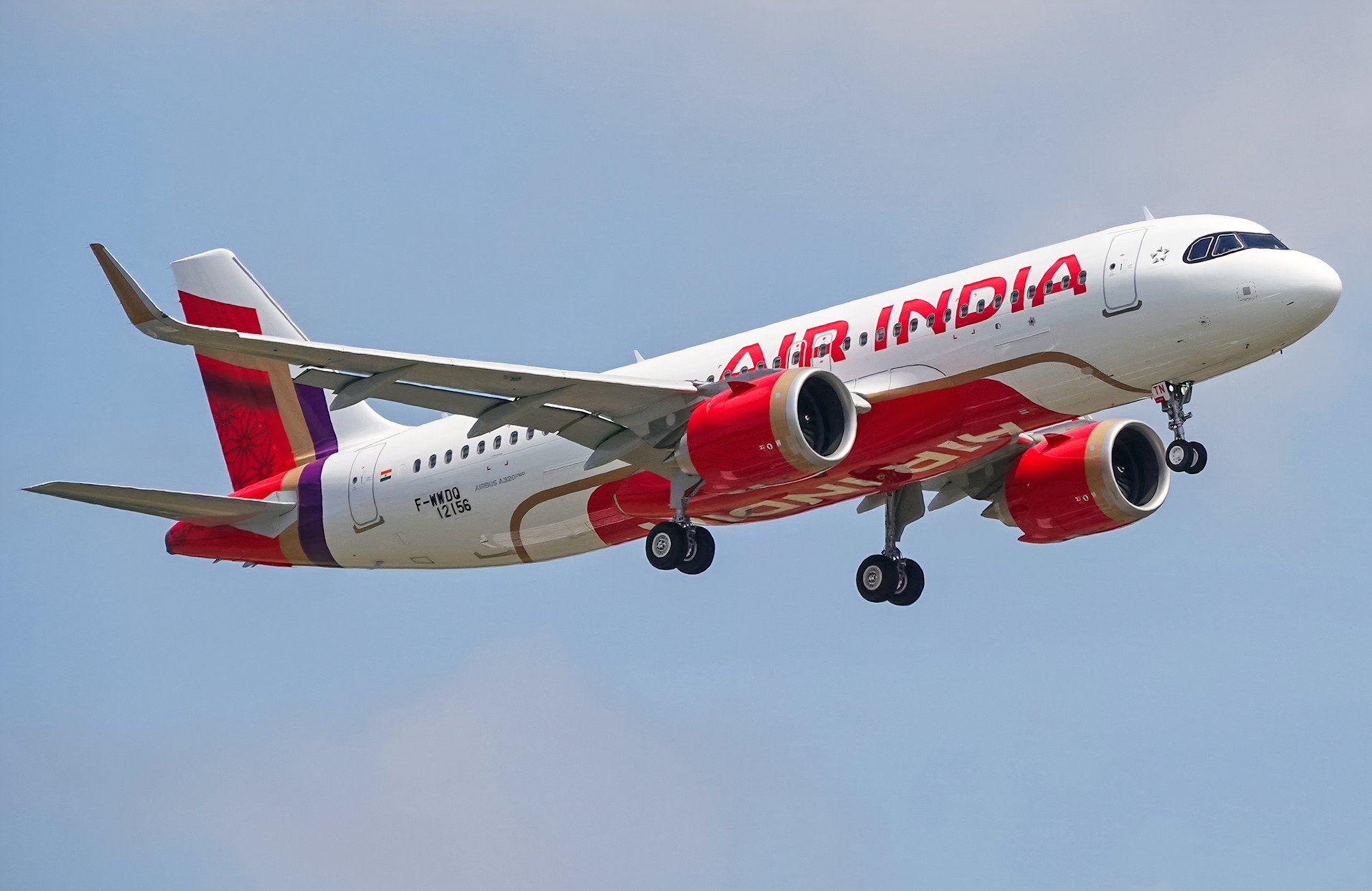 Airbus A320 of Air India.