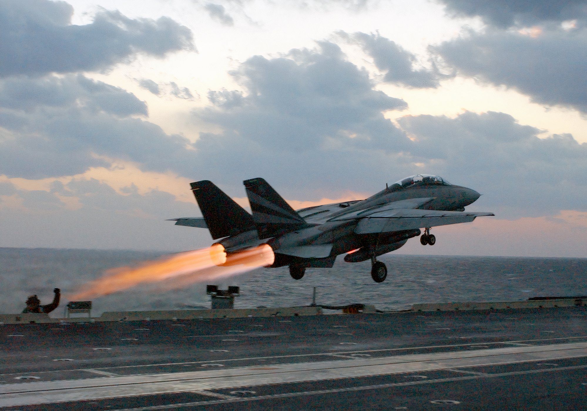 F-14 Tomcat taking off