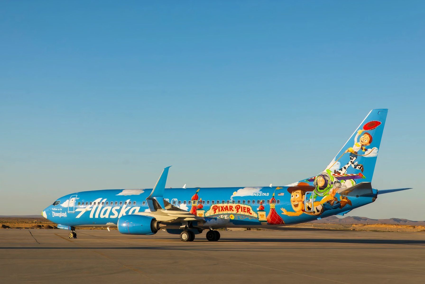 Alaska Airlines Disney Pixar Plane