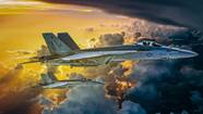 F18 Super Hornet Hintergrundbild Szczecin Polen Juli 2022 McDonnell