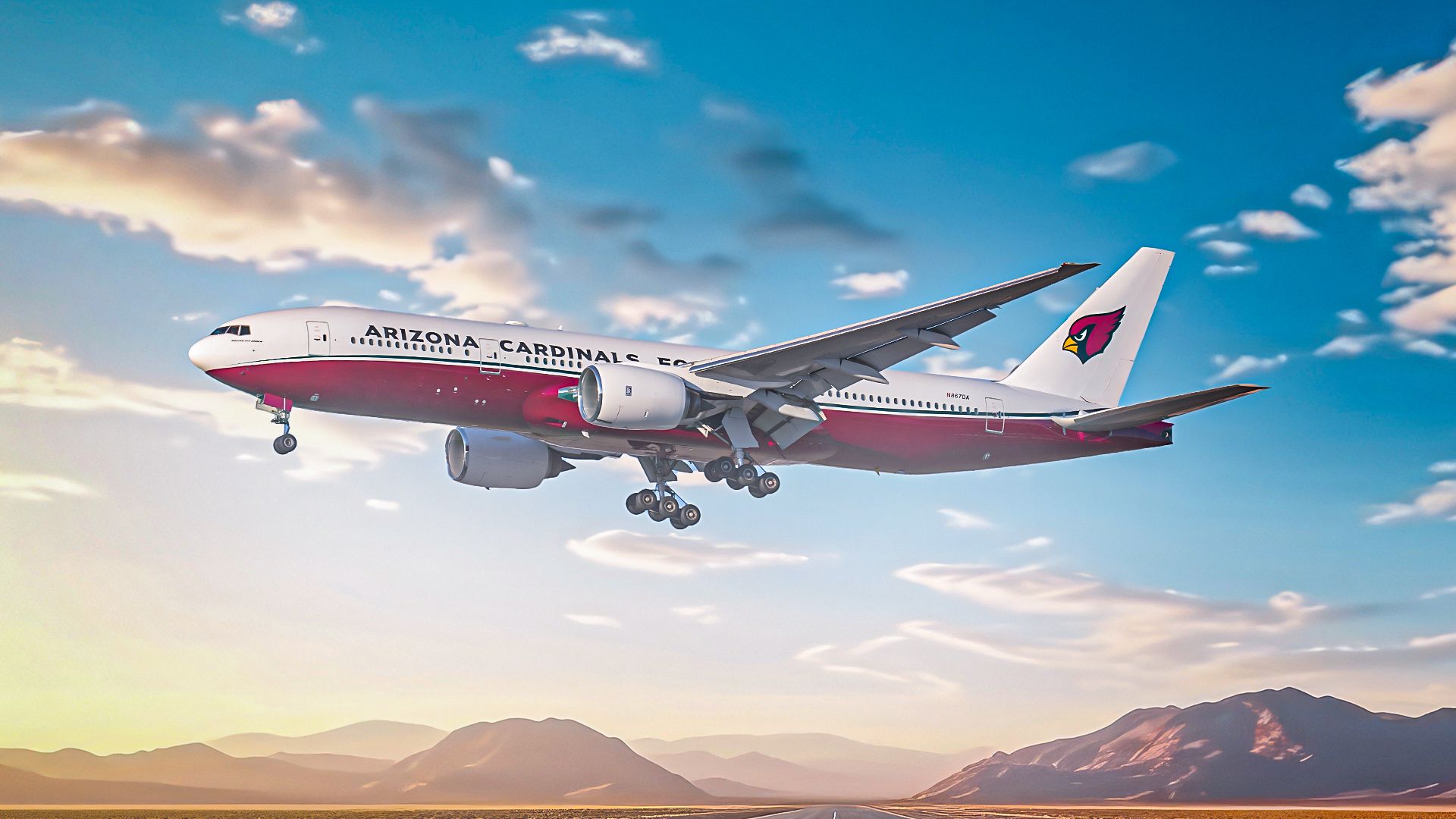 Arizona Cardinals Boeing 777 Custom Thumbnail