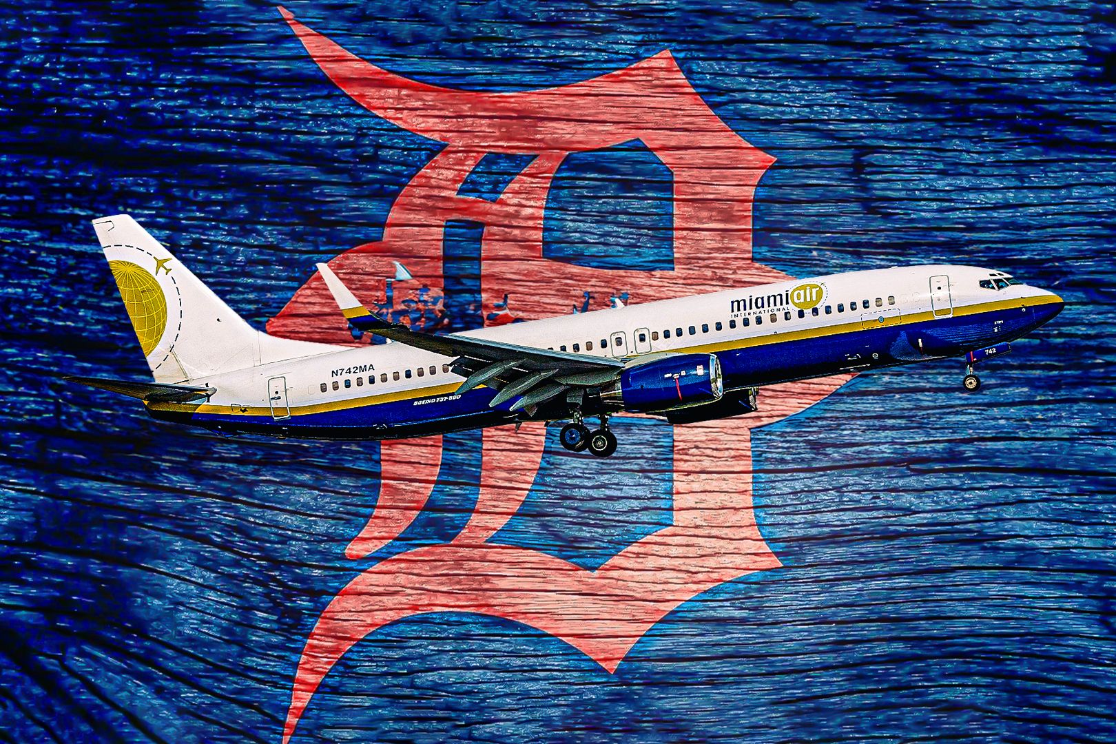 Detroit Tigers Boeing 737 Custom Thumbnail