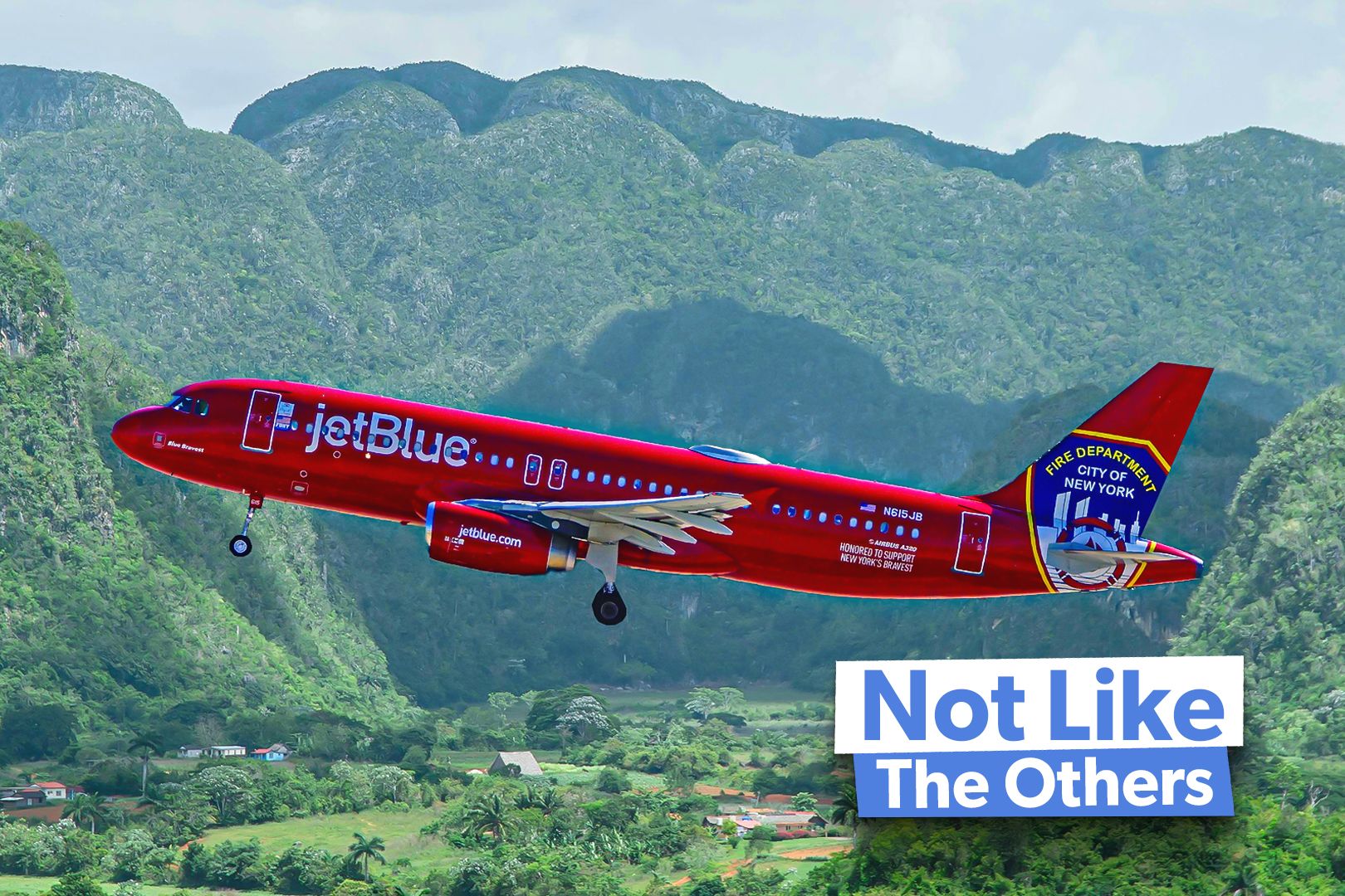 JetBlue Red Airbus A320 Custom Thumbnail