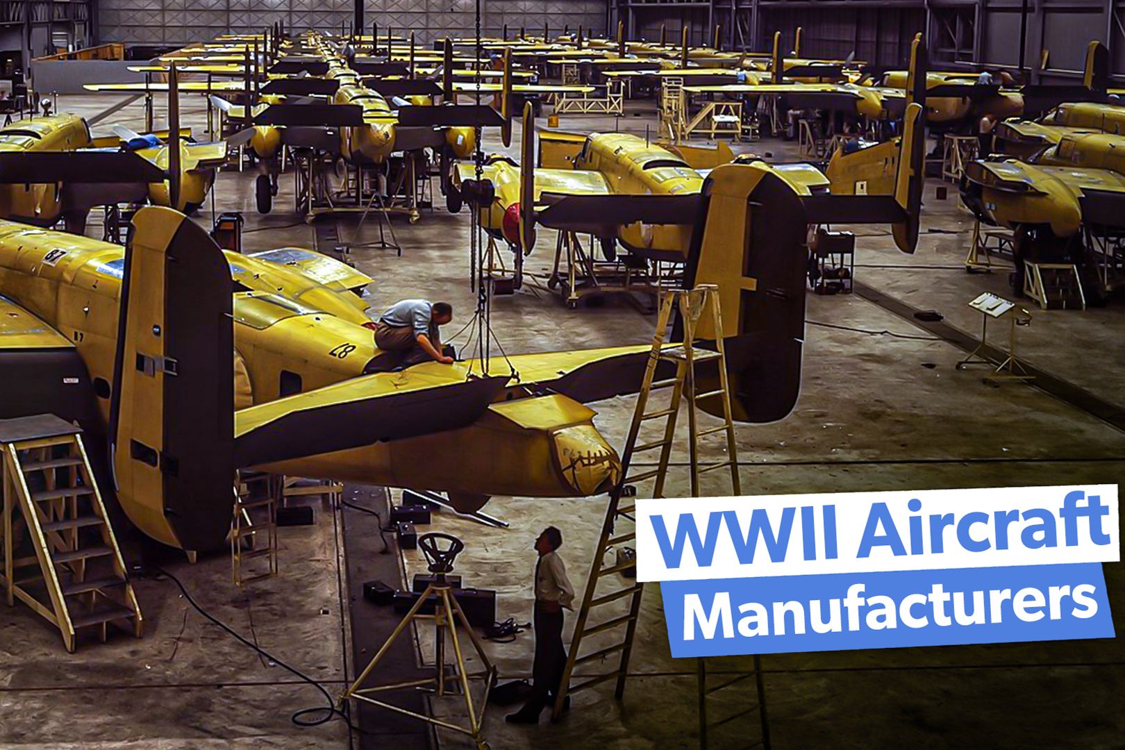 Assembling the North American B-25 Mitchell at Kansas City, Kansas