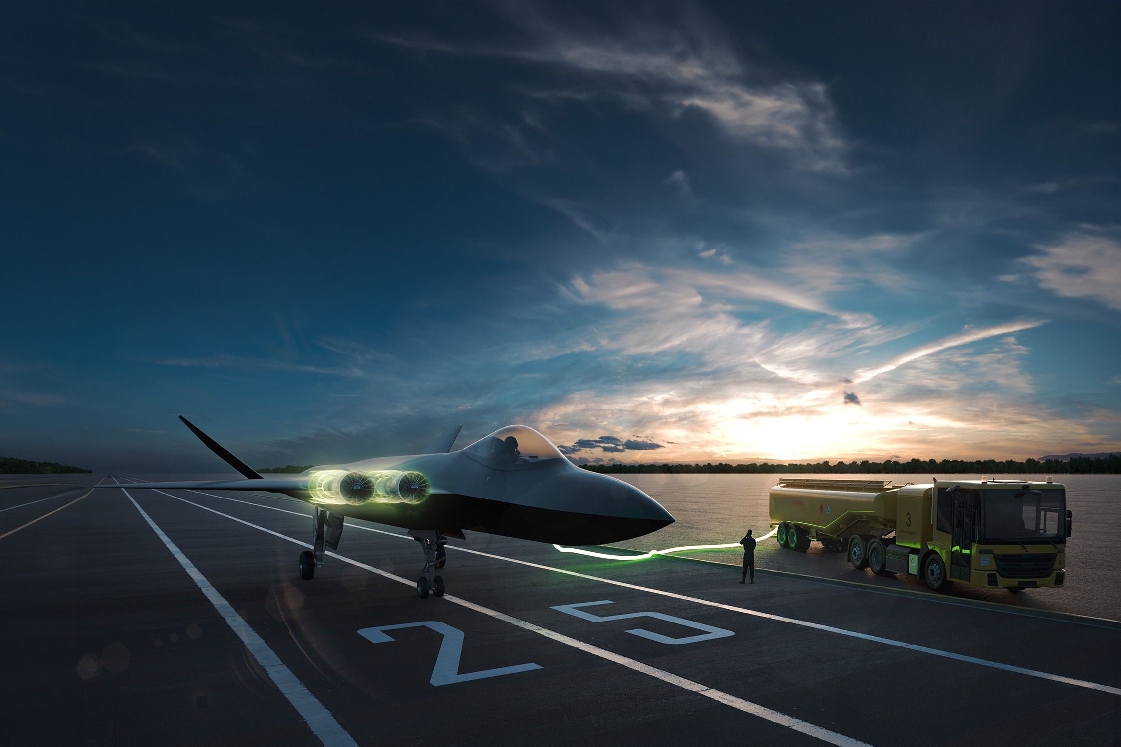 A Tempest fighter jet