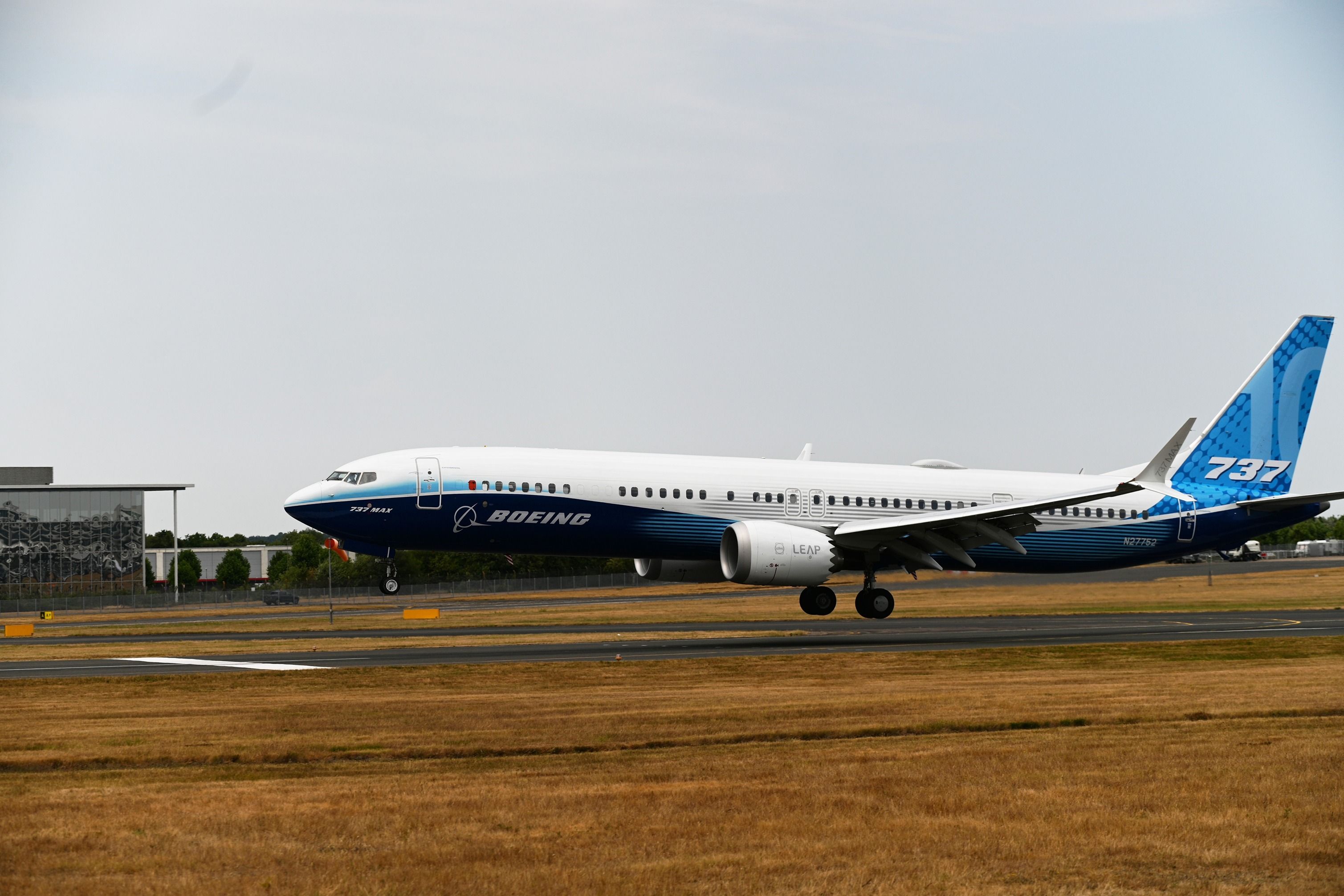 Boeing 737 MAX 10 at Farnborough International Airshow 2022 