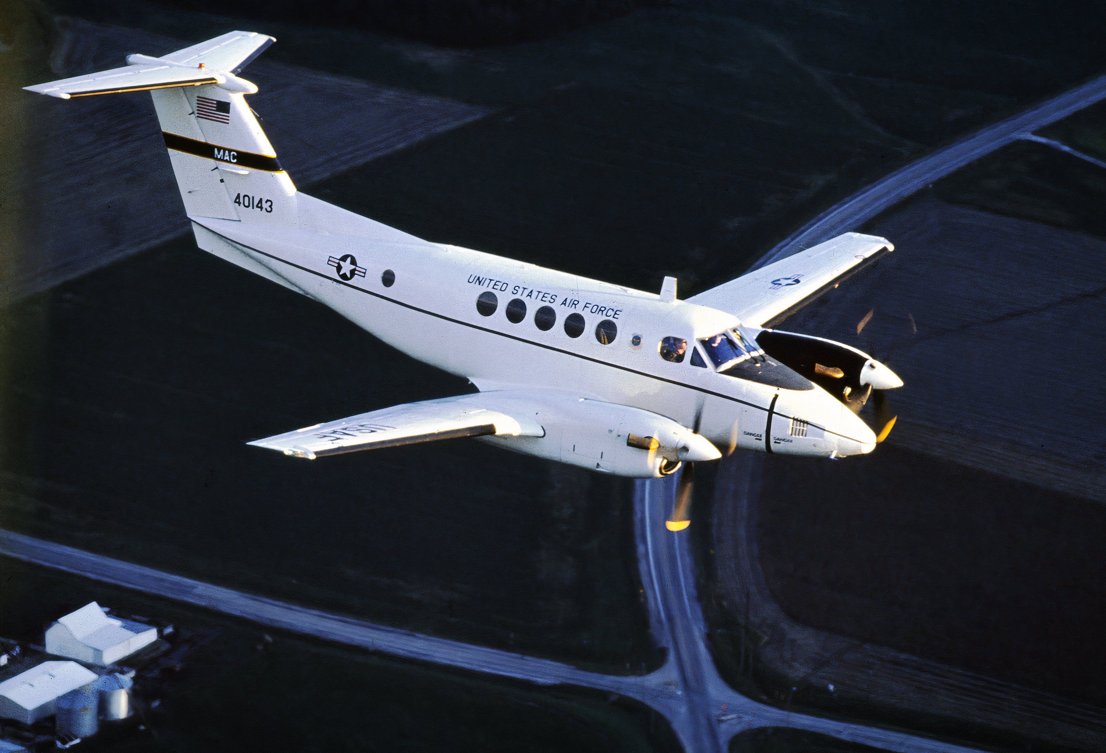 A U.S. Air Force Beech C-12F Huron (