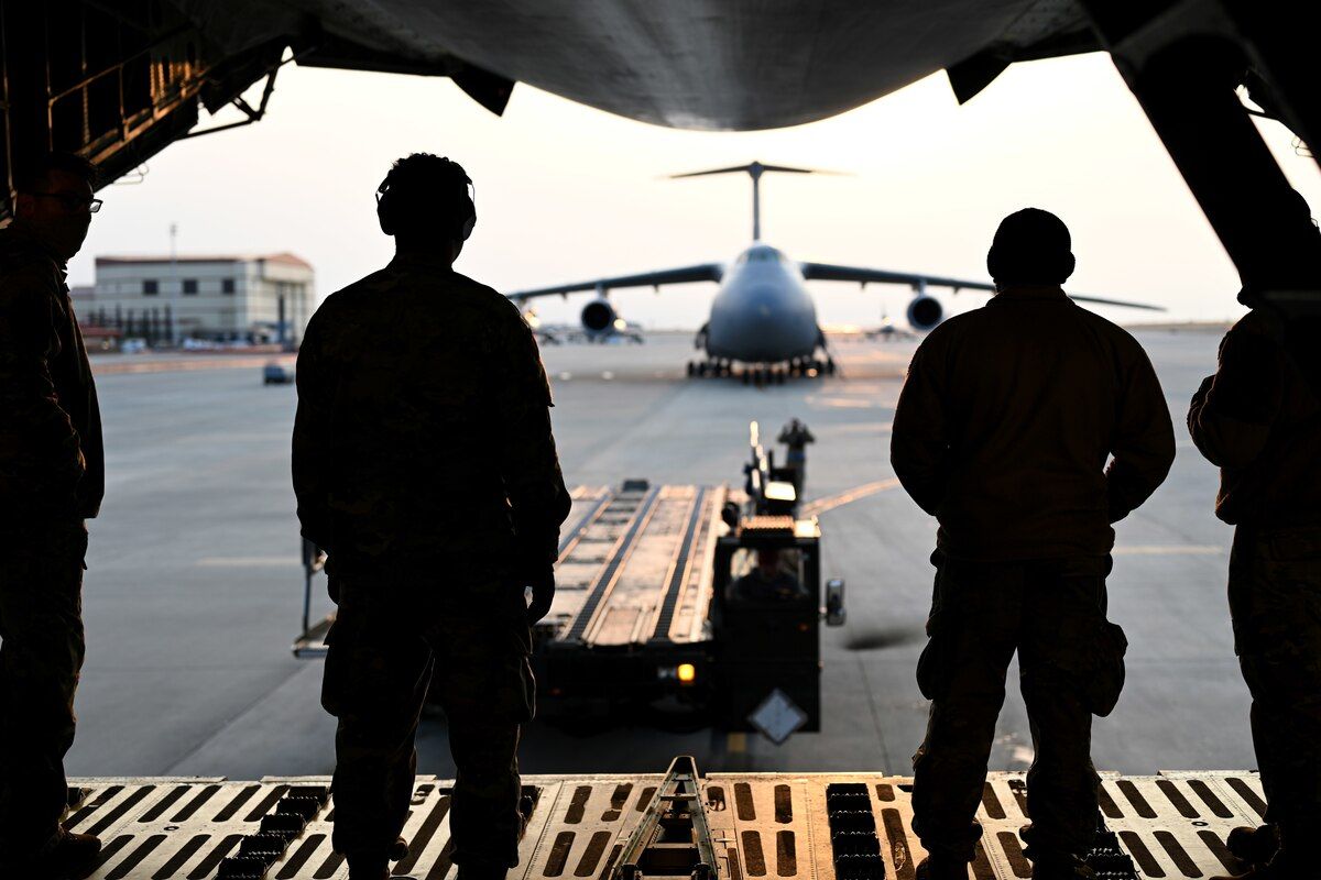 C-5M Super Galaxy of Travis AFB deliverts aid to Guatemala