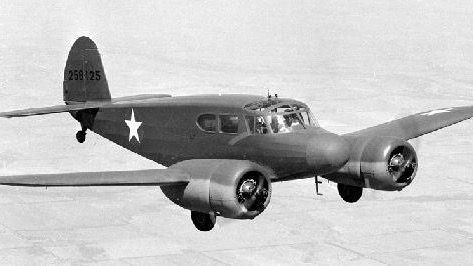 Cessna UC-78 Bobcat in flight