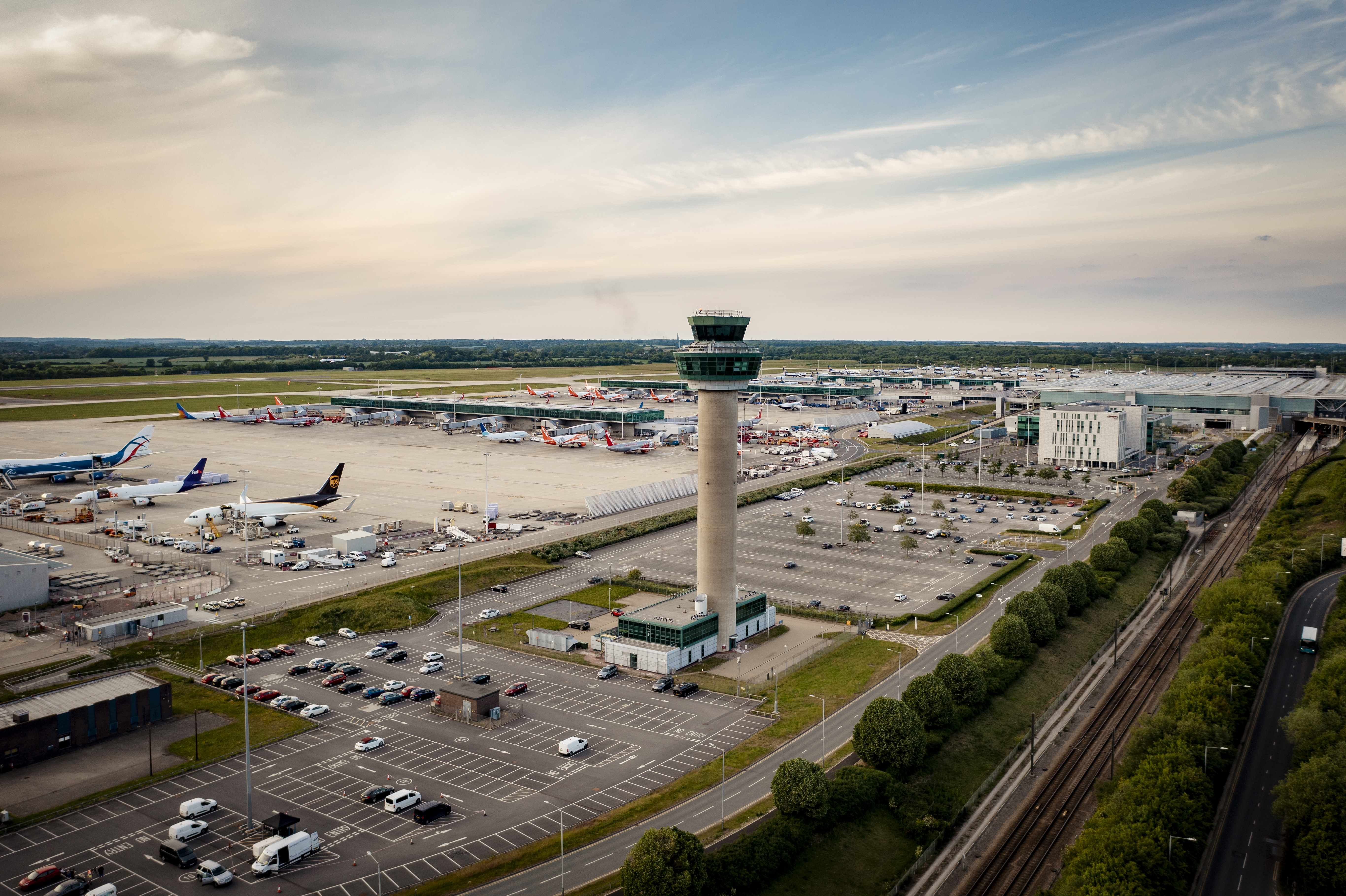 London Stansted Airport Aerial View