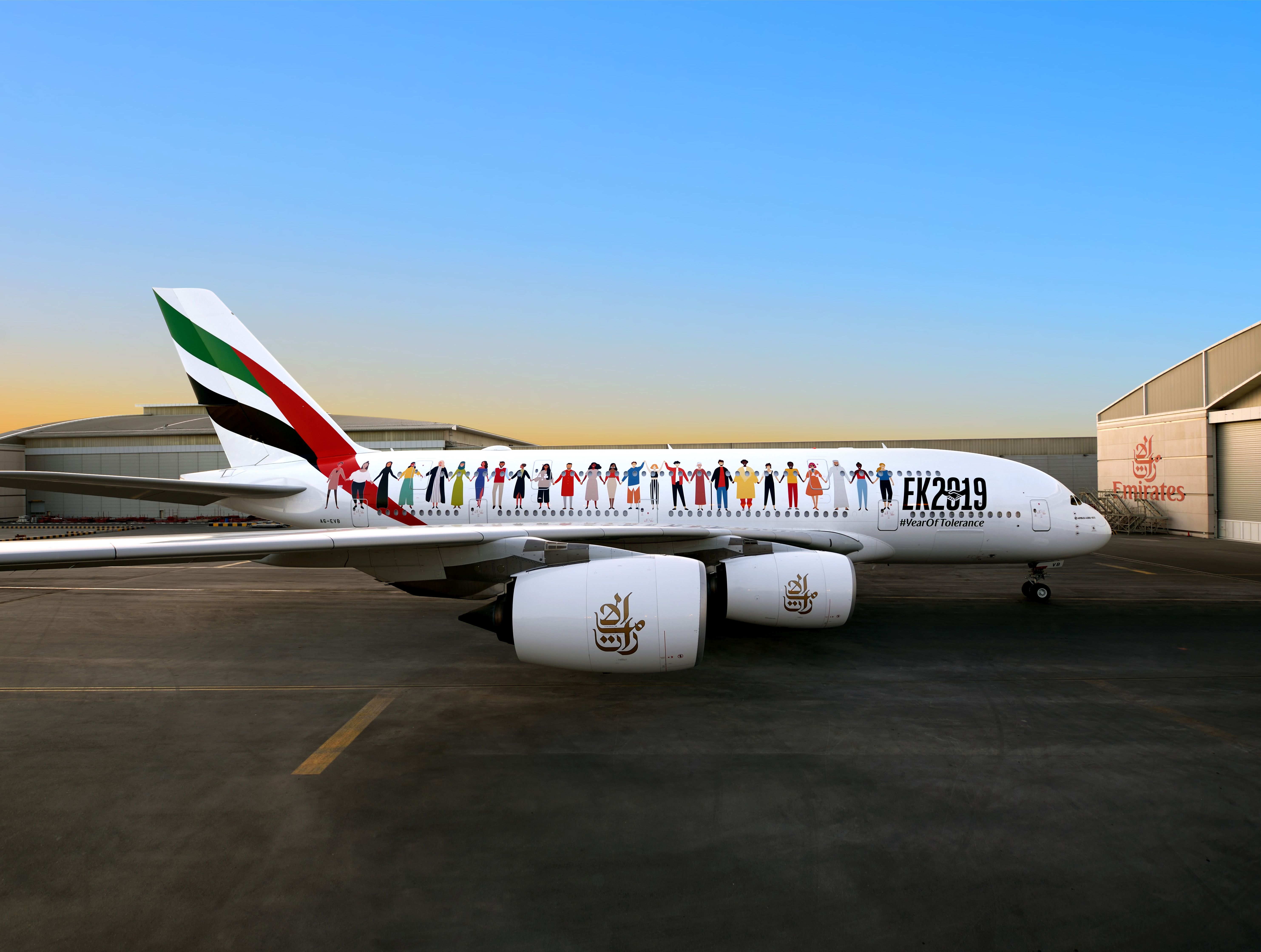 Emirates A380 year of tolerance