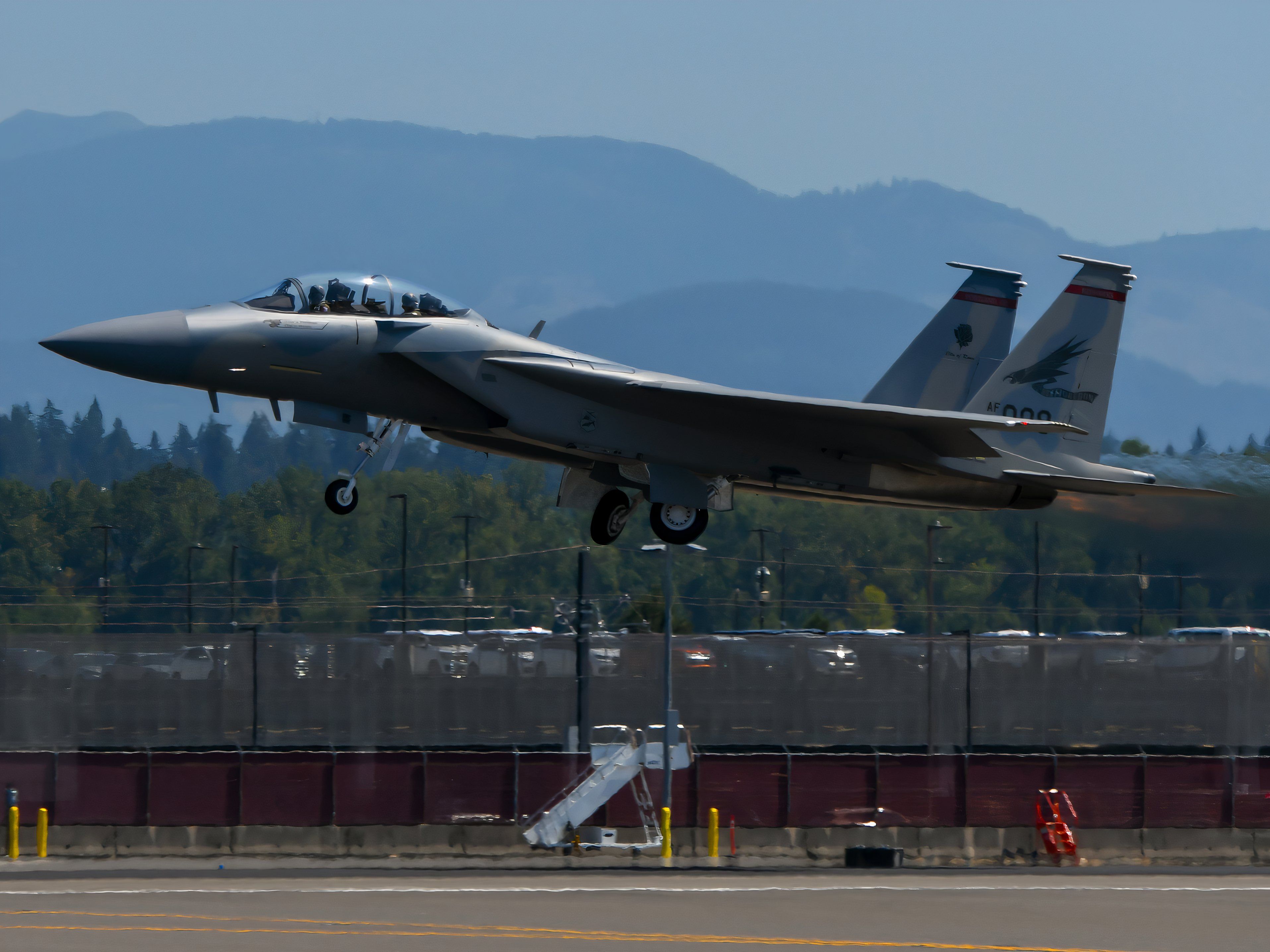 F-15EX 008 Rising From PDX - 4x6