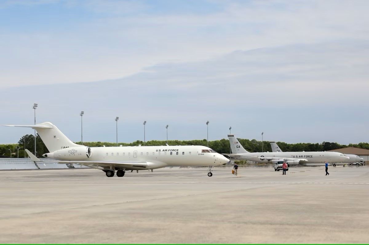 E-11A BACN arrives at Robins AFB