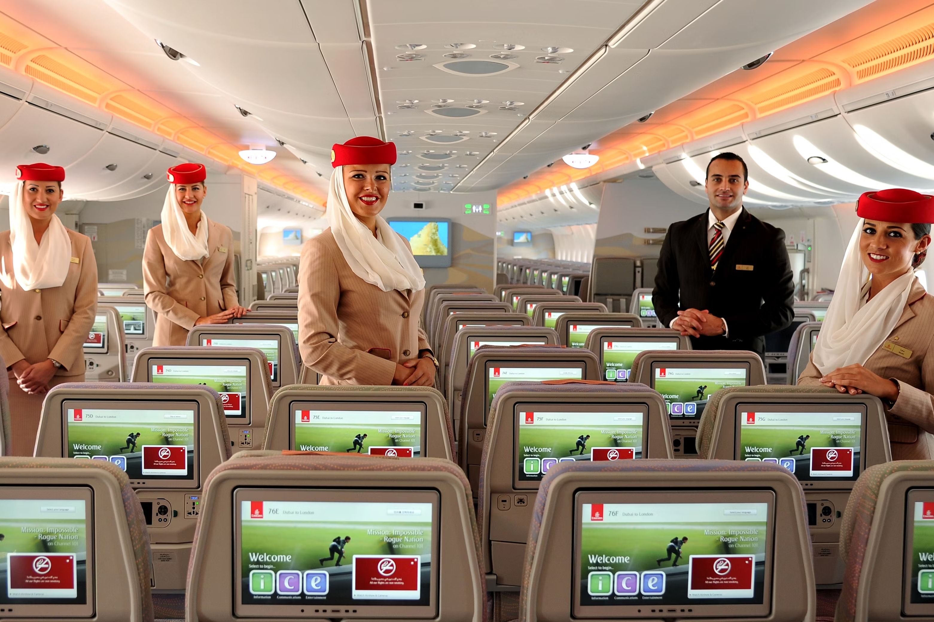 Emirates Cabin Crew on A380