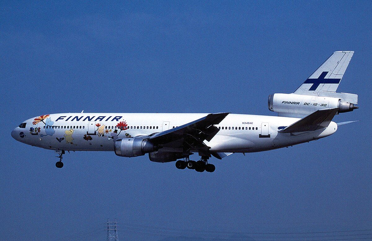  McDonnell Douglas DC-10-30ER aircraft (N345HC) in Moomin livery