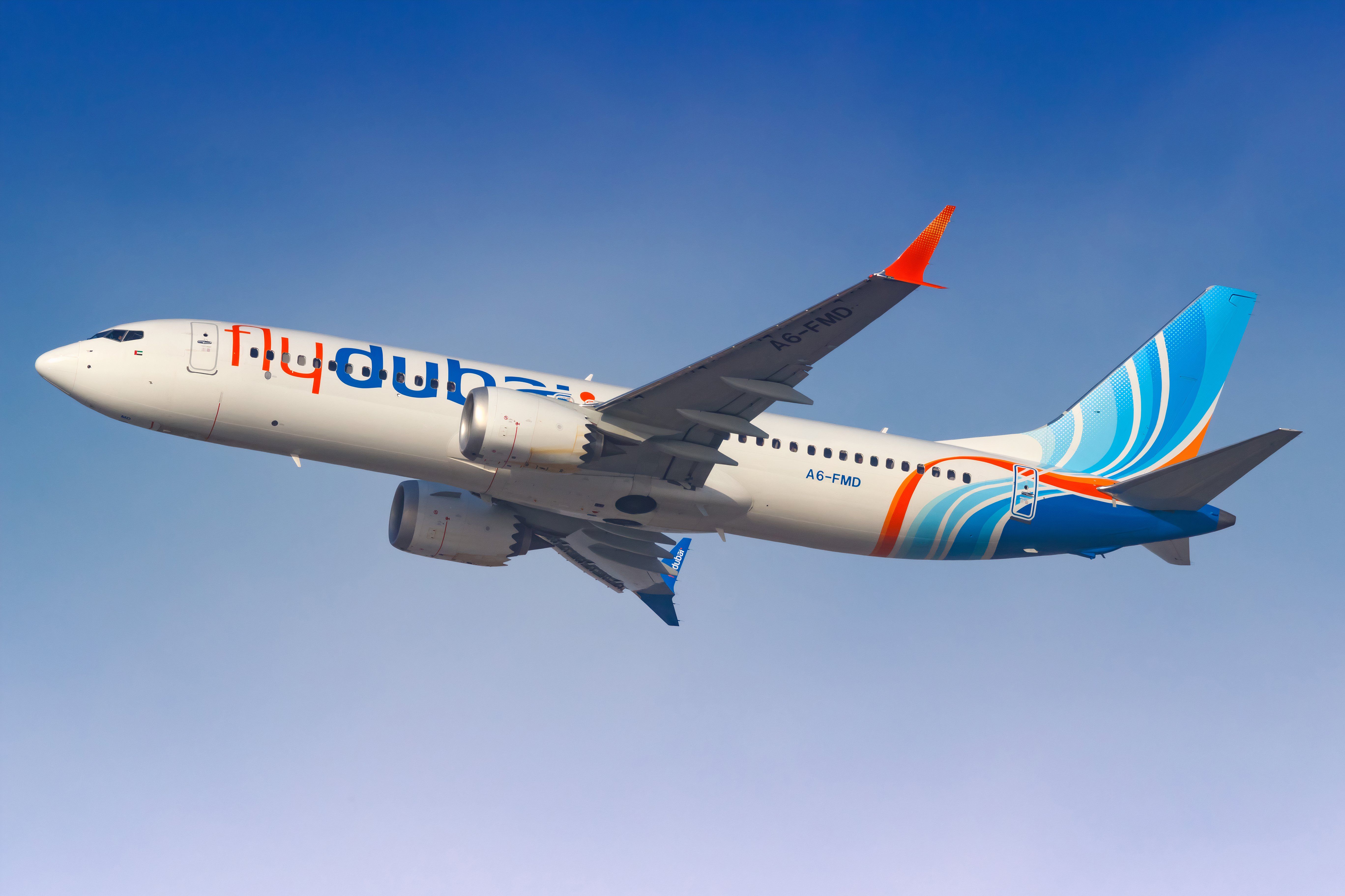 flydubai Boeing 737 MAX flying