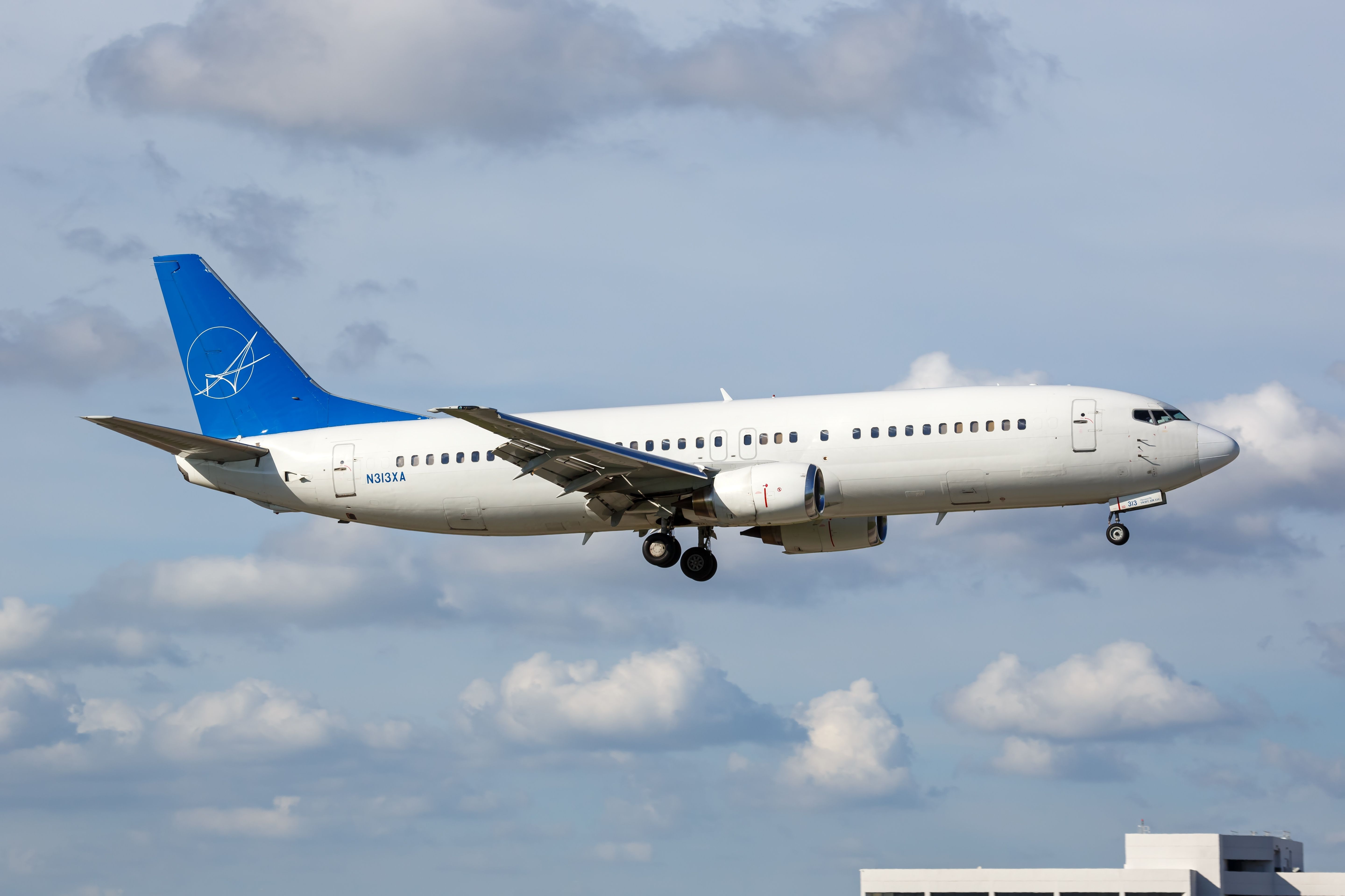 iAero Airways Boeing 737-400 landing at MIA shutterstock_2402290761