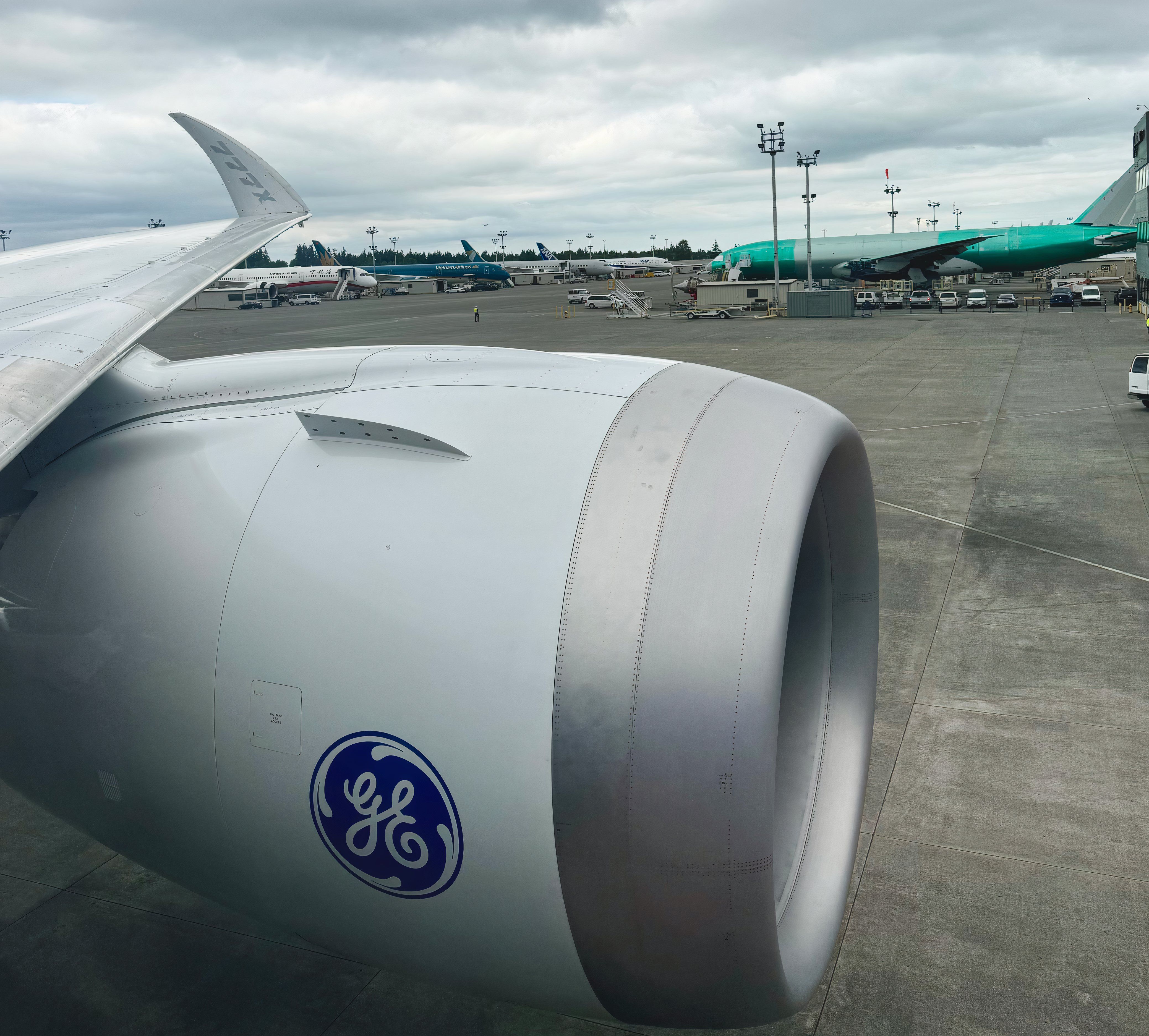 The General Electric GE9X is the largest and most powerful commercial aircraft engine ever built, with a world record 134,300 pounds of thrust