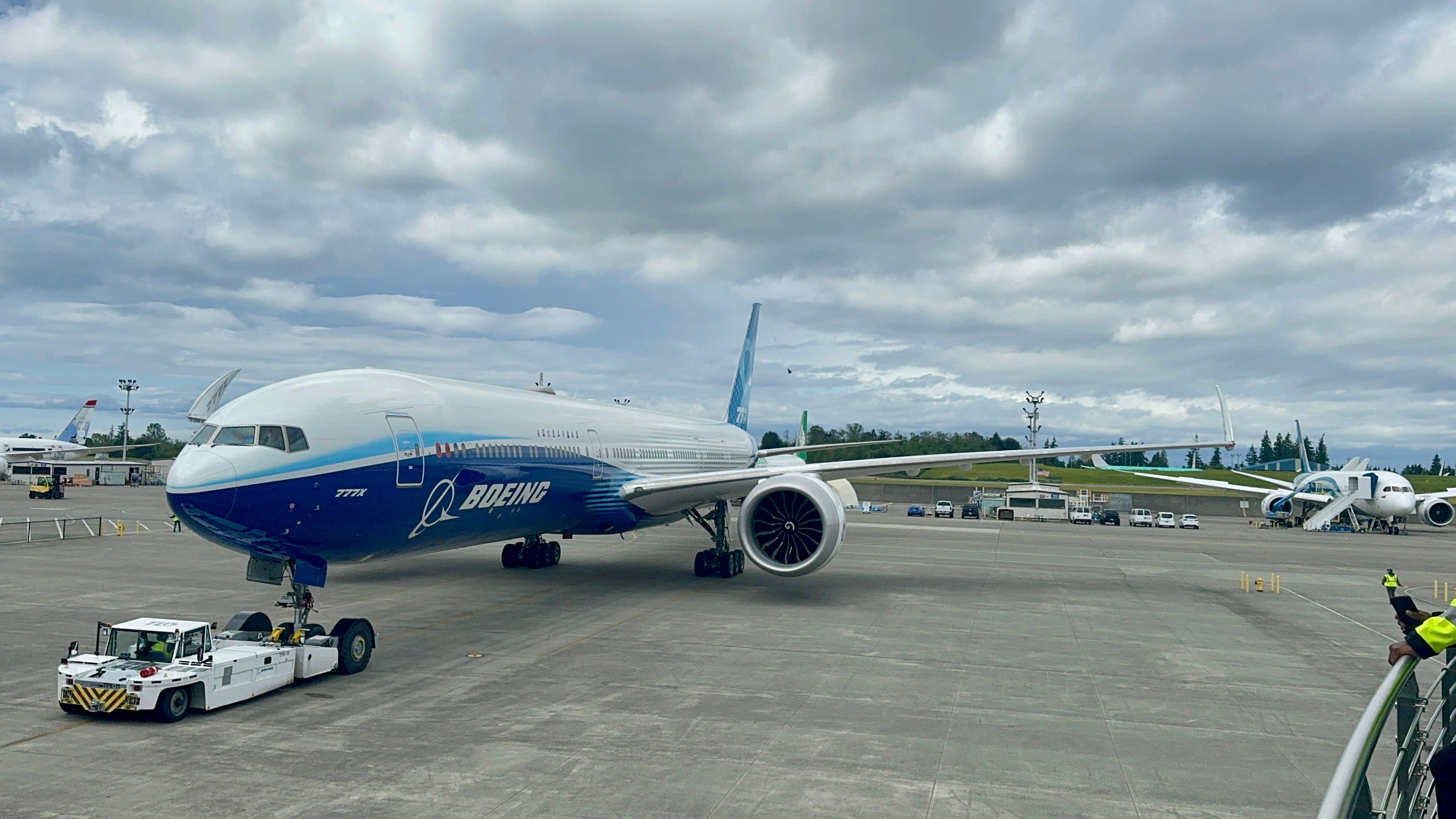 The Boeing 777X test aircraft