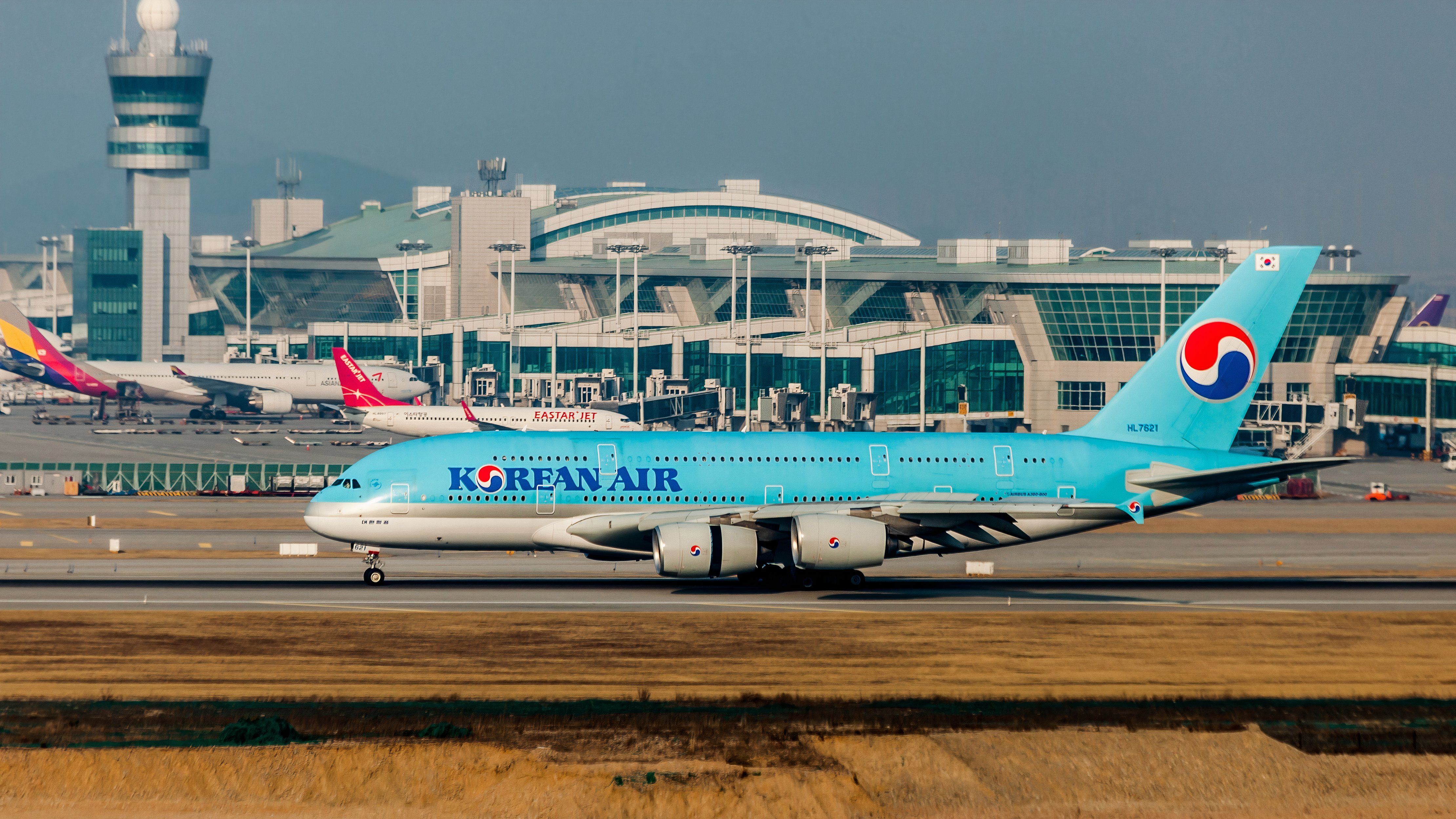 Korean Air A380 on ground