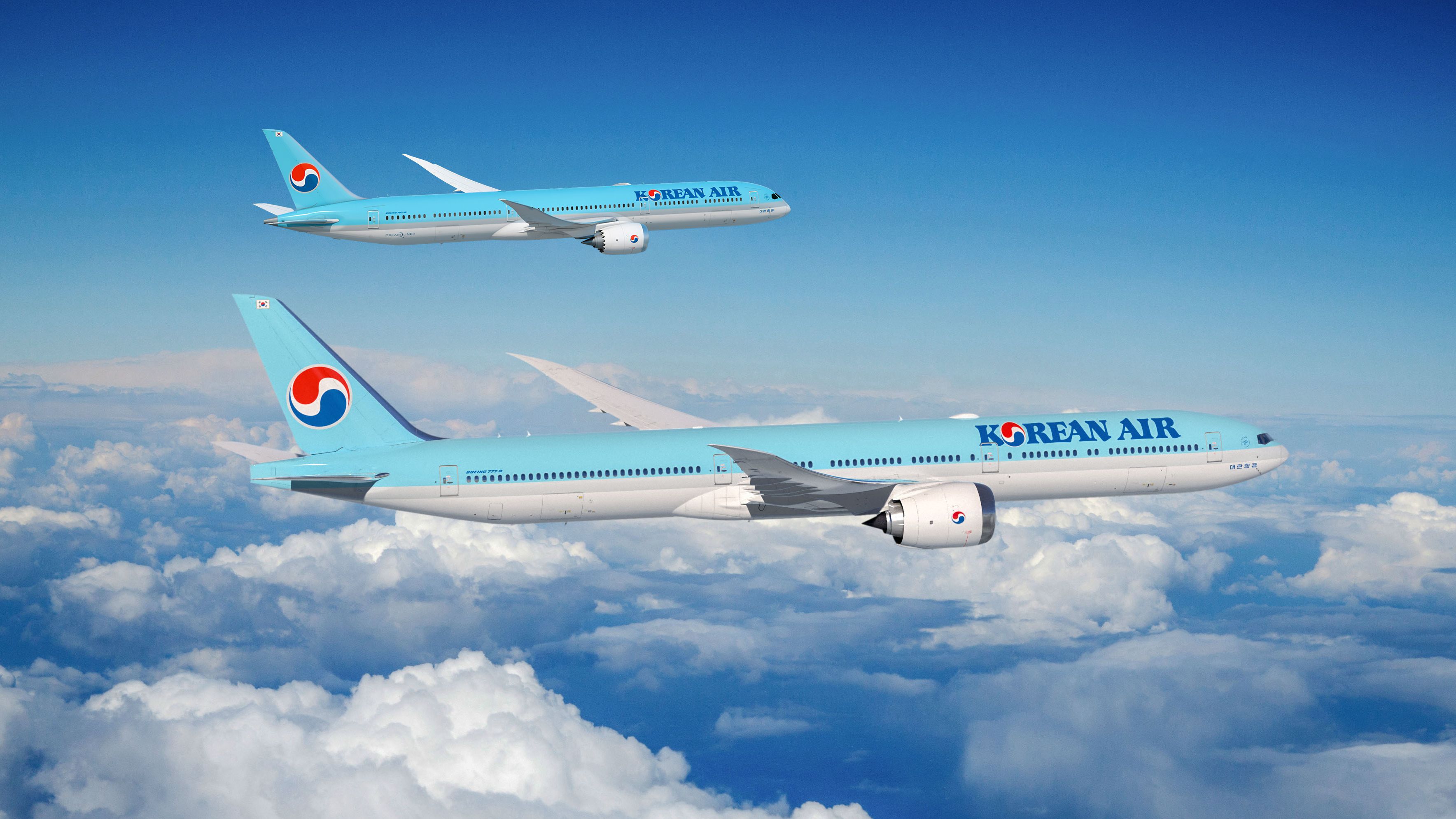 Korean Air Boeing 787-10 and 777-9