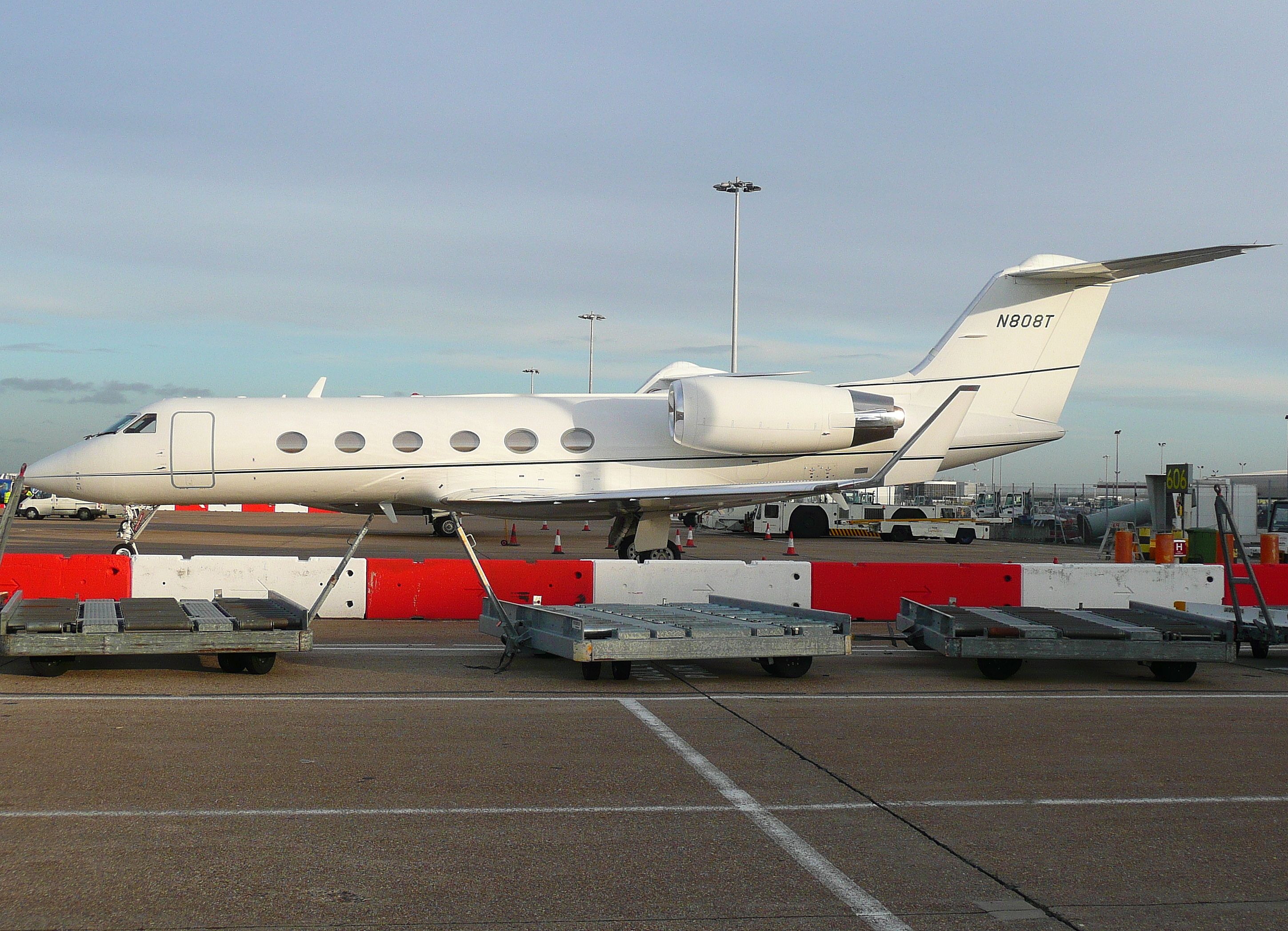 N808T G4 Odin Aviation parked on the ground