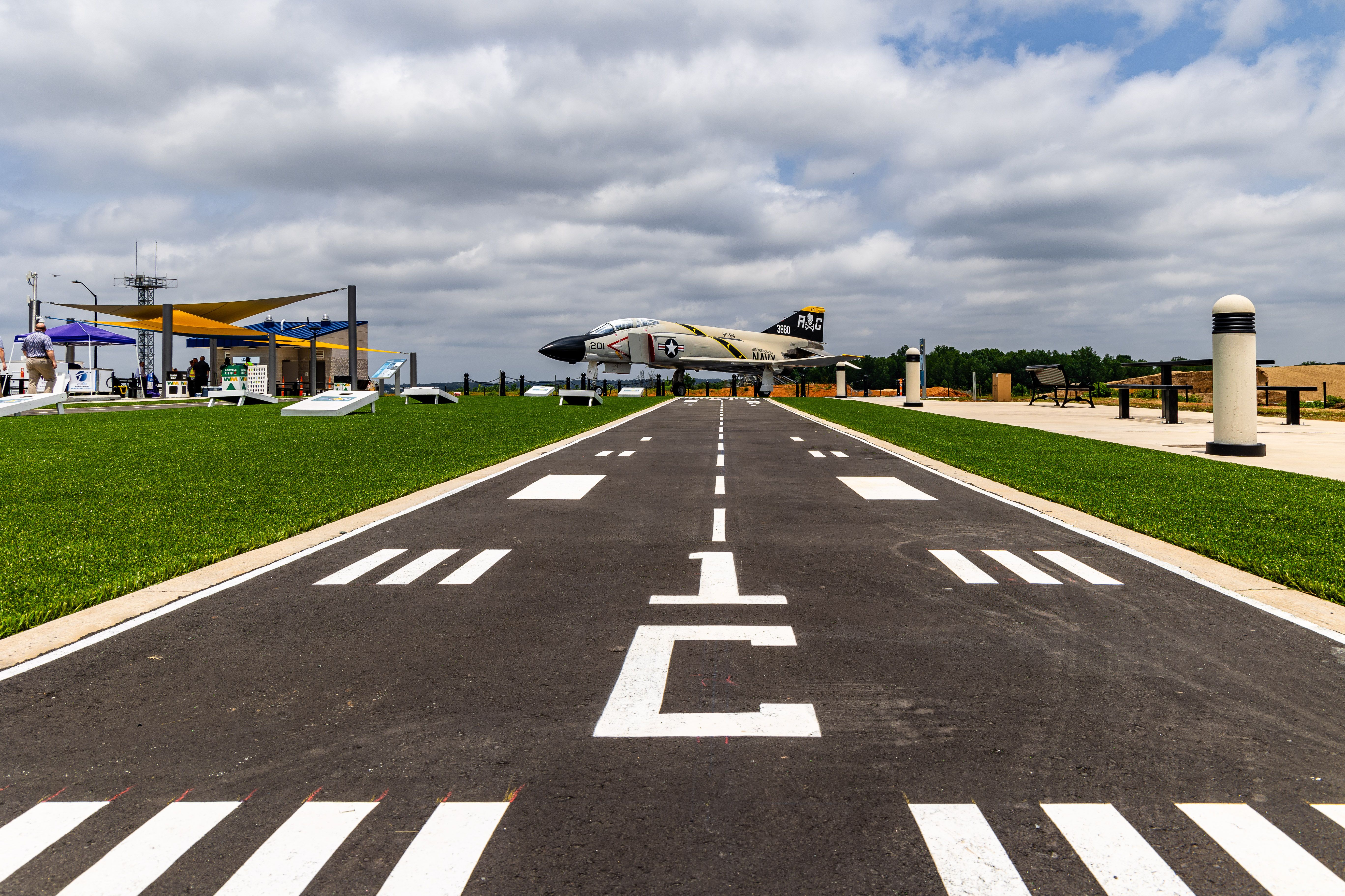 The observation area at Charlotte Douglas International Airport