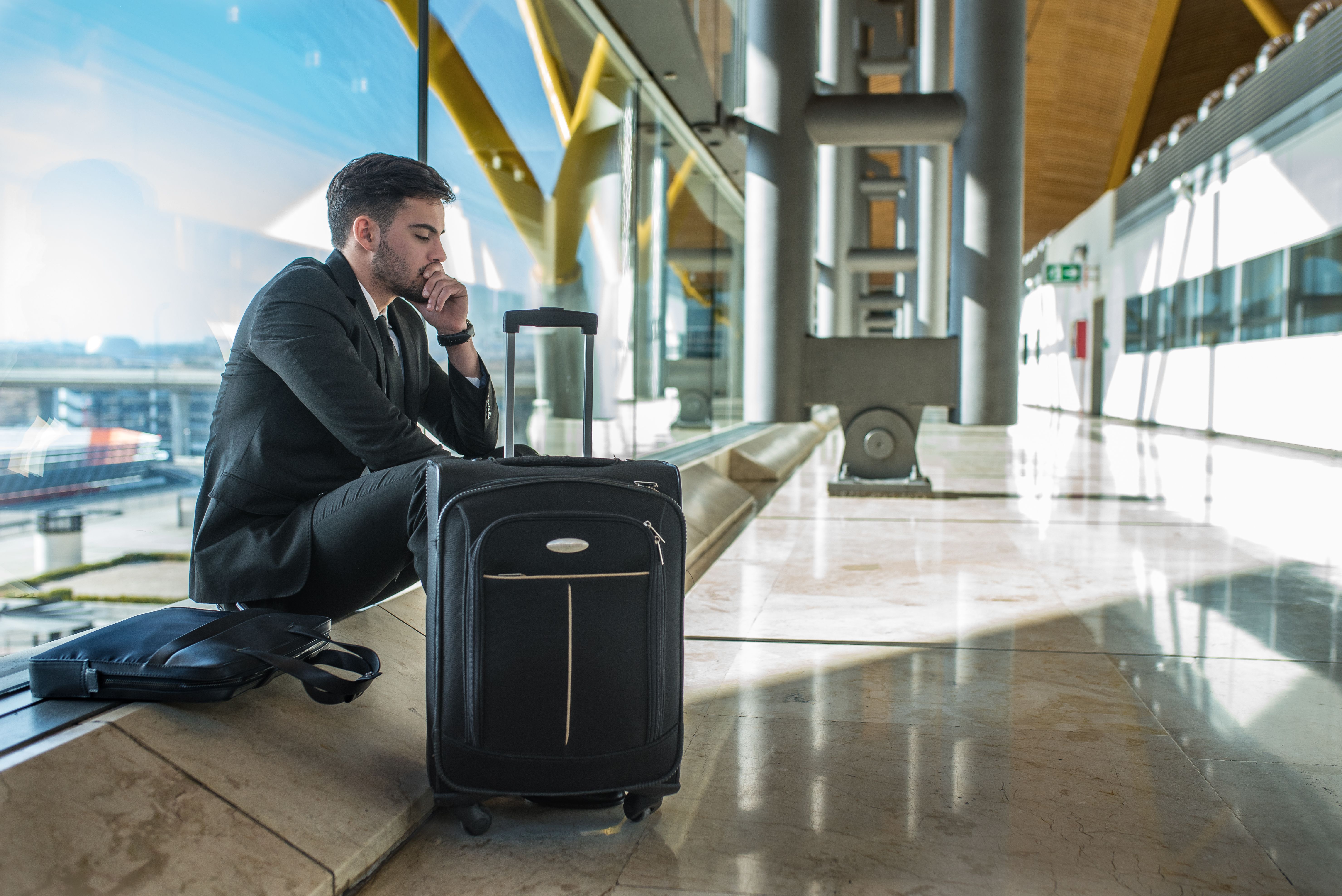 A man at the airport