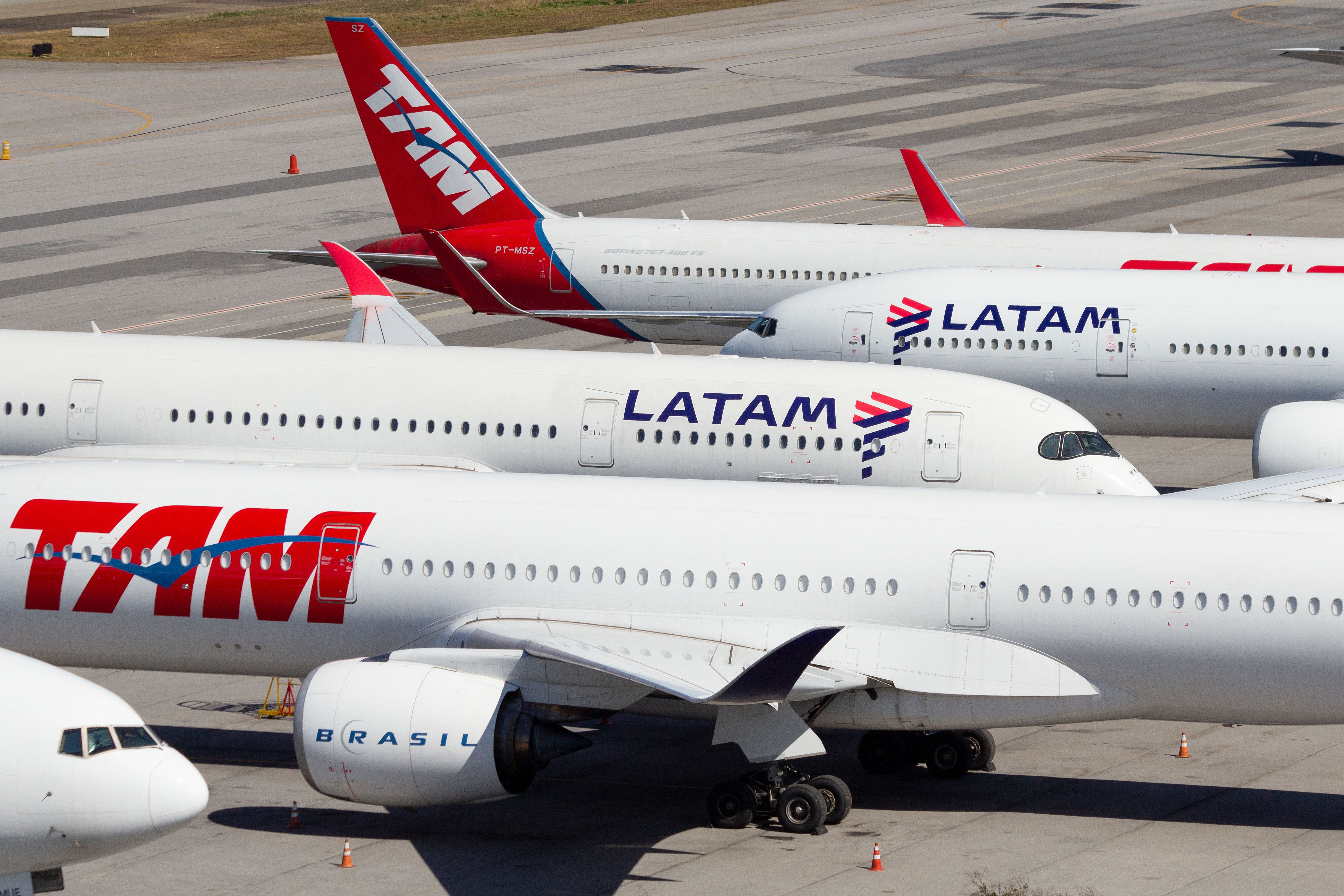 LATAM and TAM aircraft